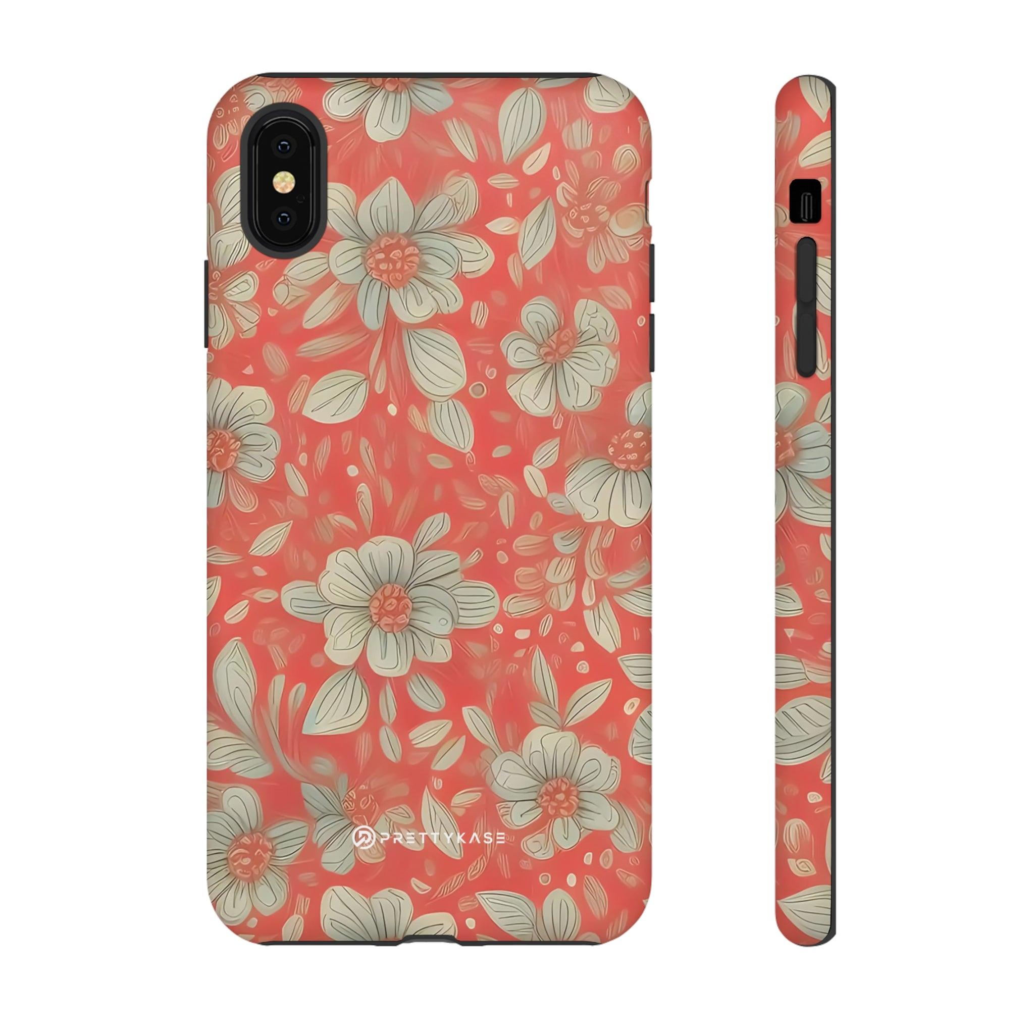 Red Orange Floral - PrettyKase