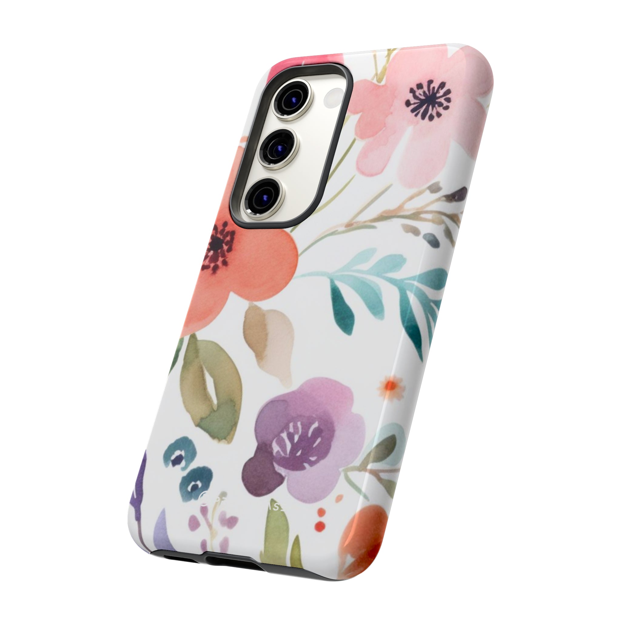 Motif de fleurs bleu rose