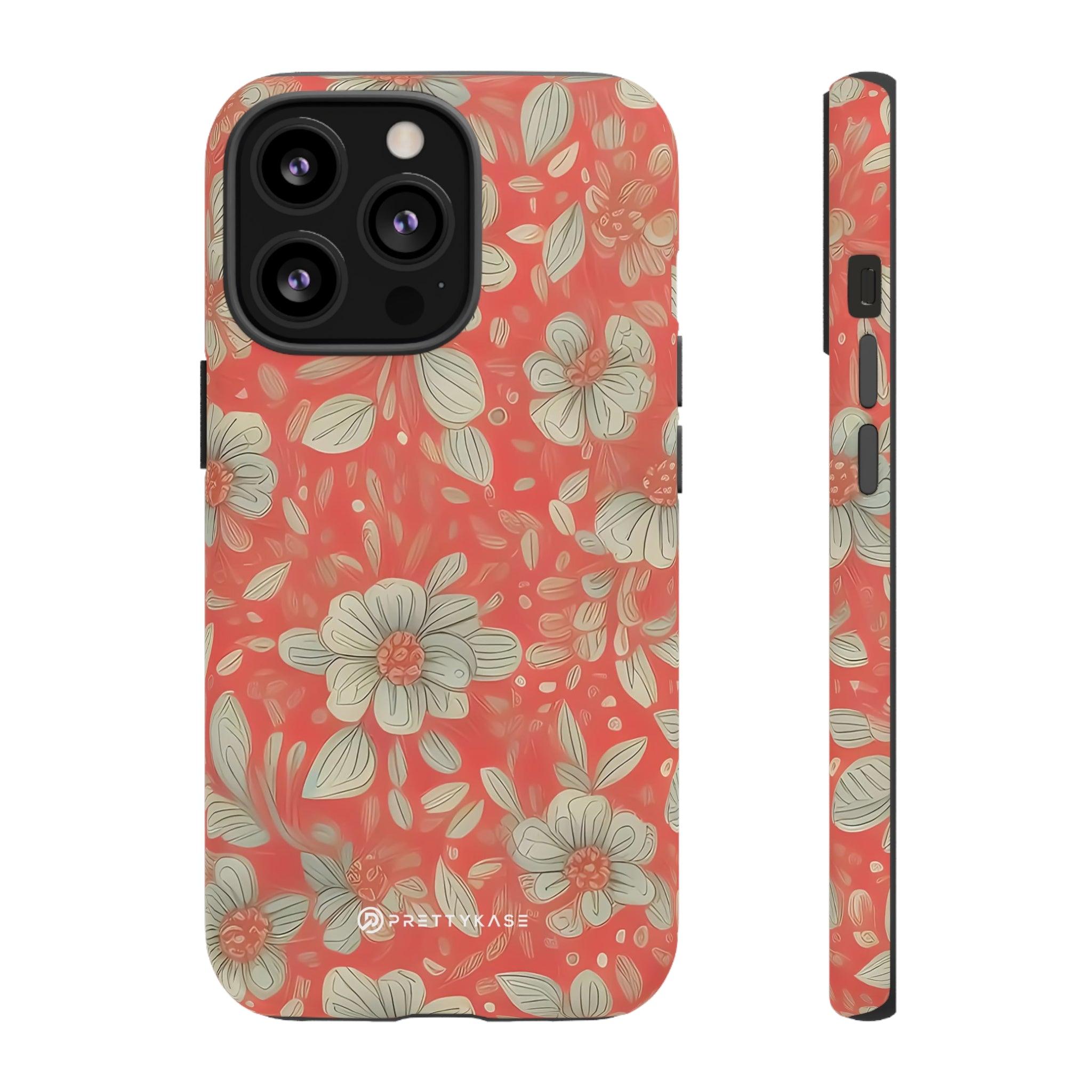 Red Orange Floral - PrettyKase