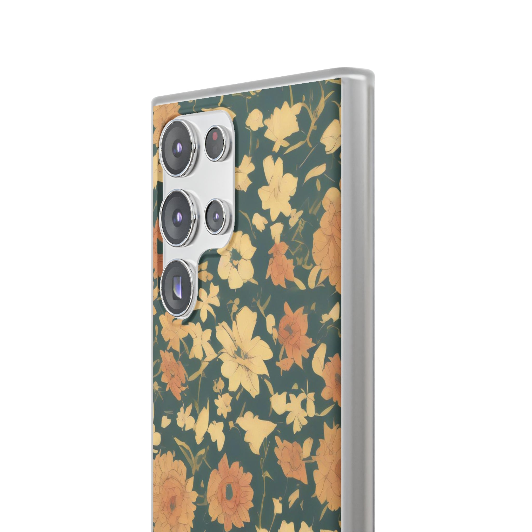 Olive Green Floral Slim