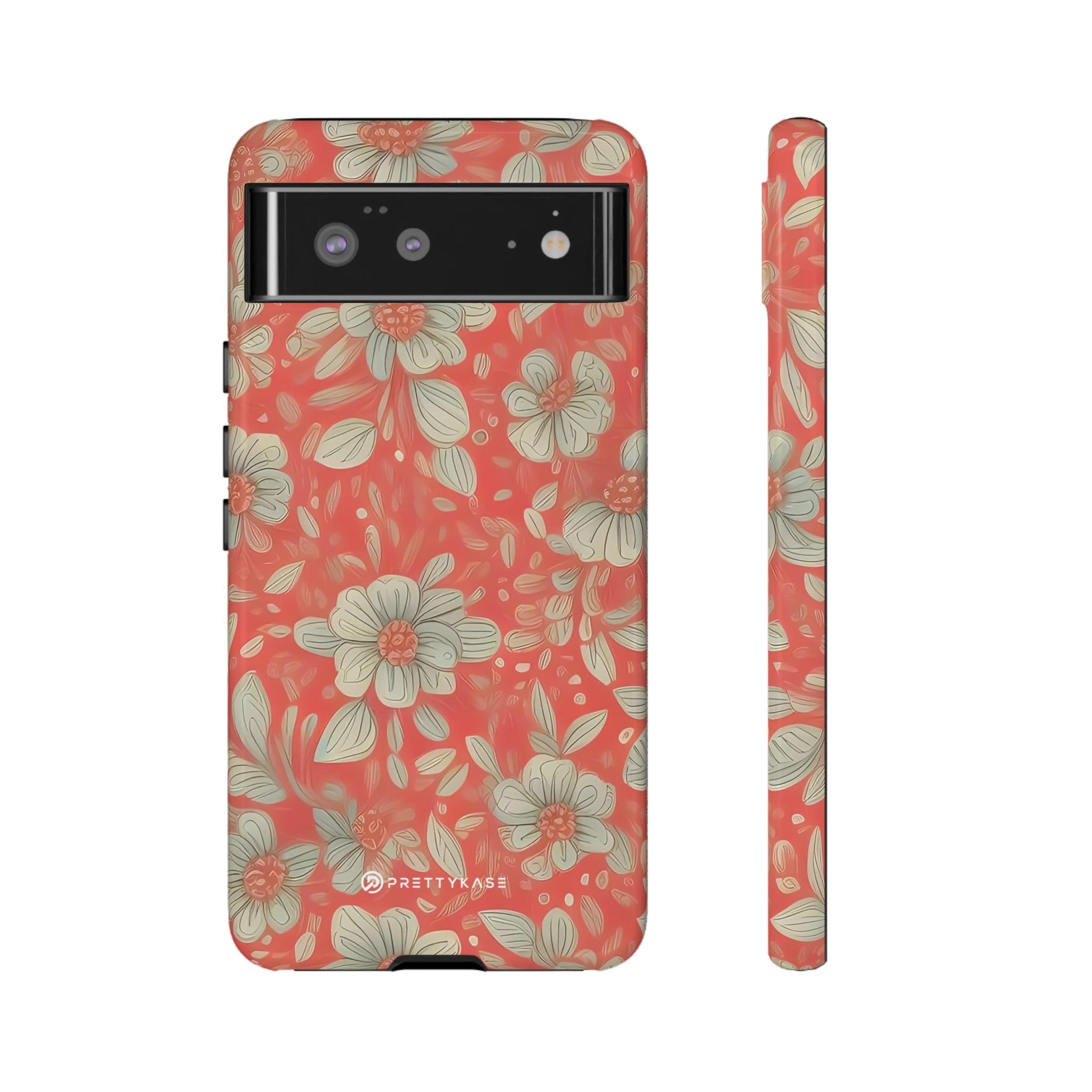 Red Orange Floral - PrettyKase