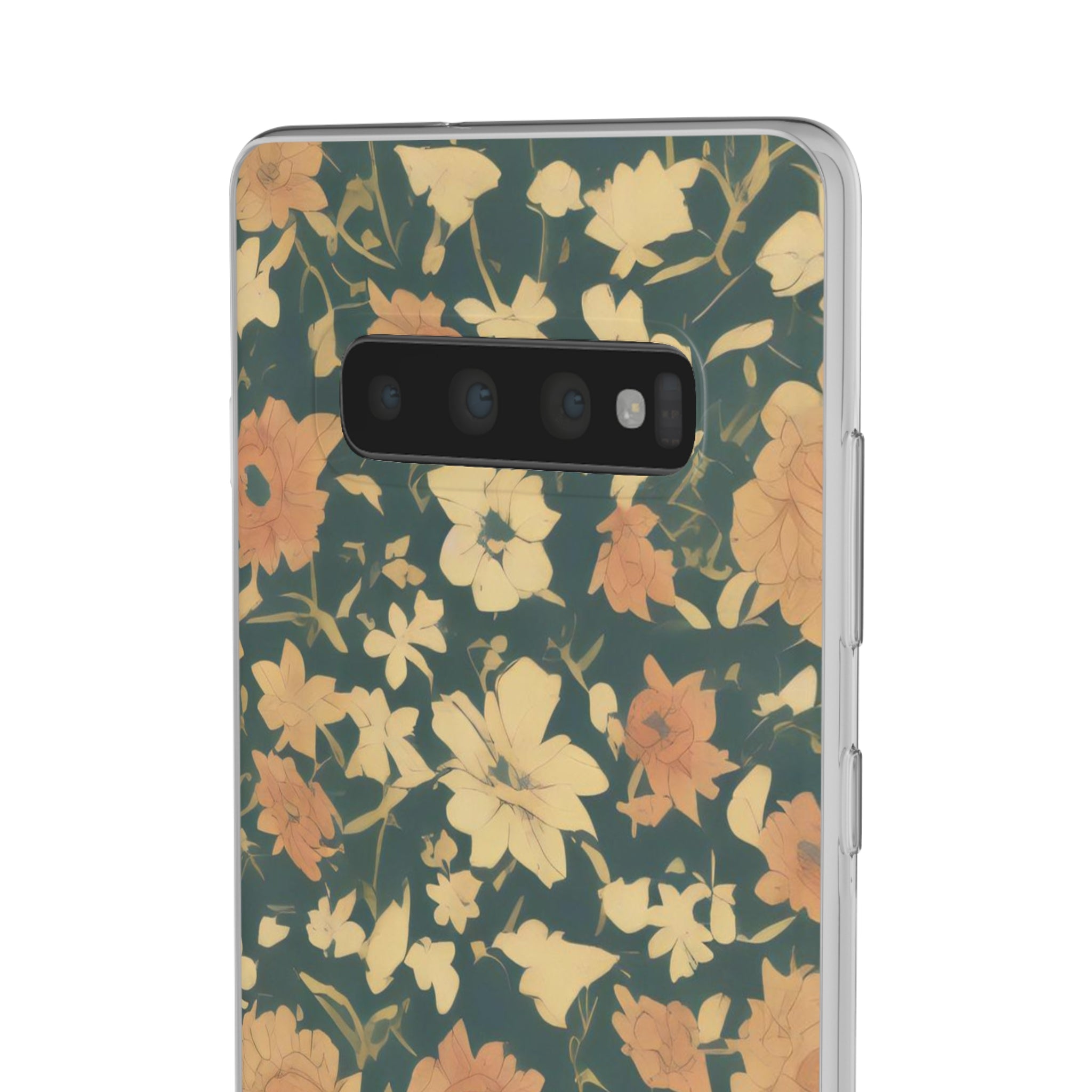 Olive Green Floral Slim