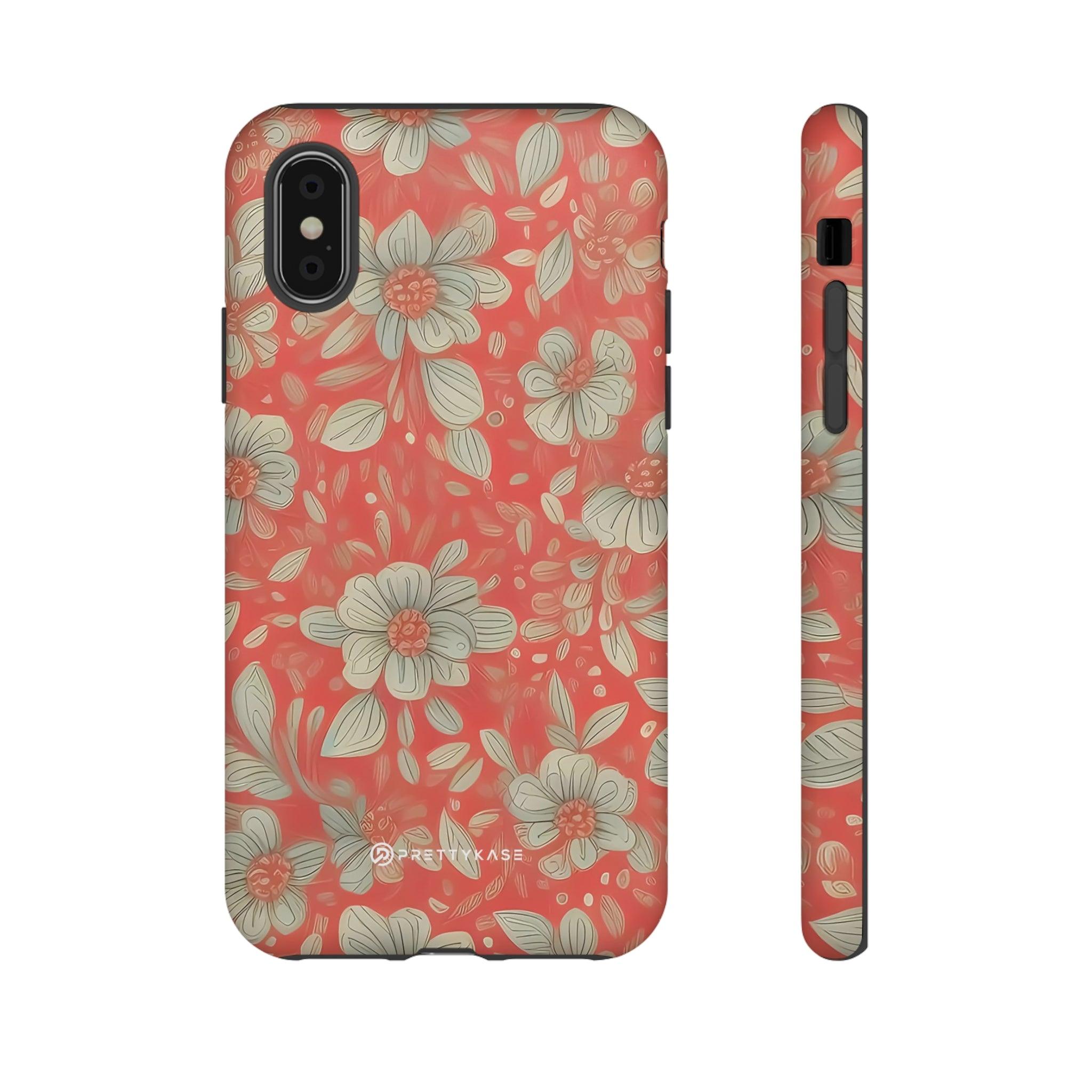 Red Orange Floral - PrettyKase