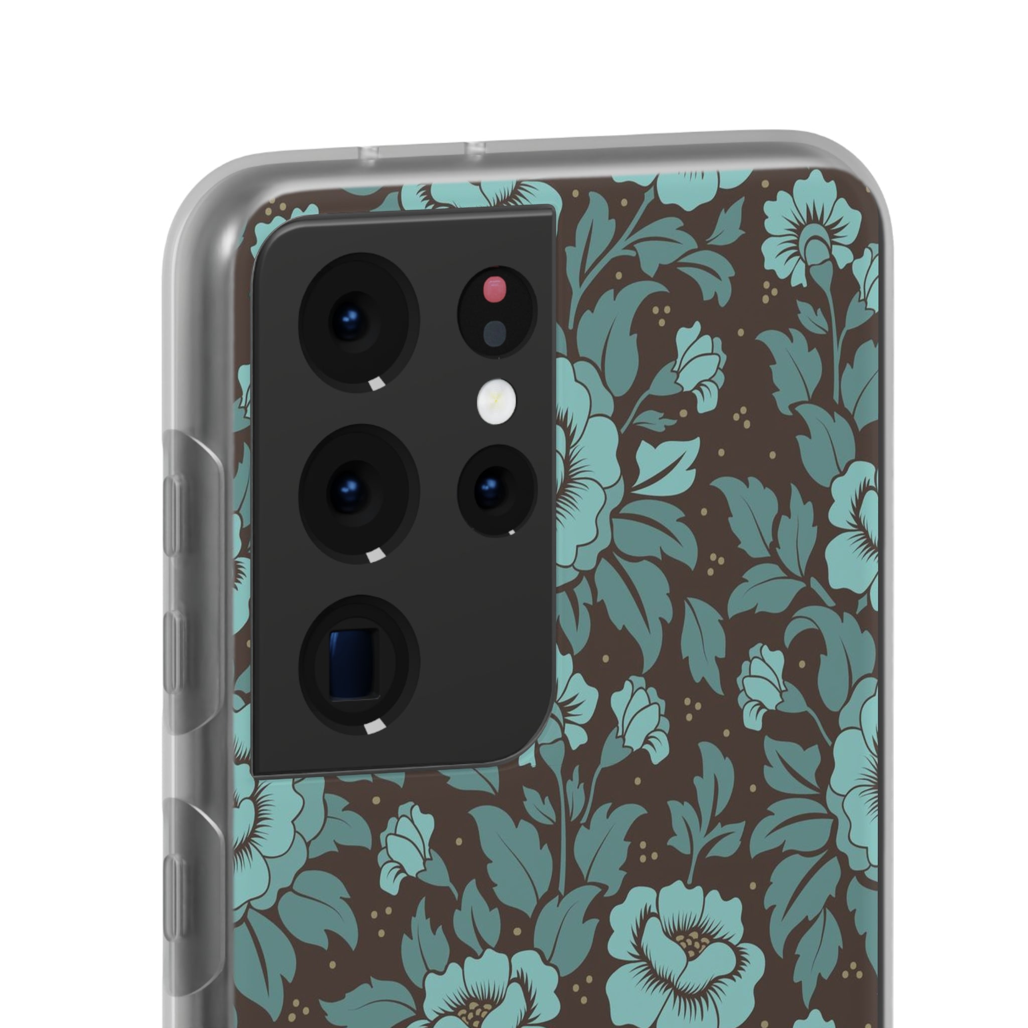 Slim floral turquoise