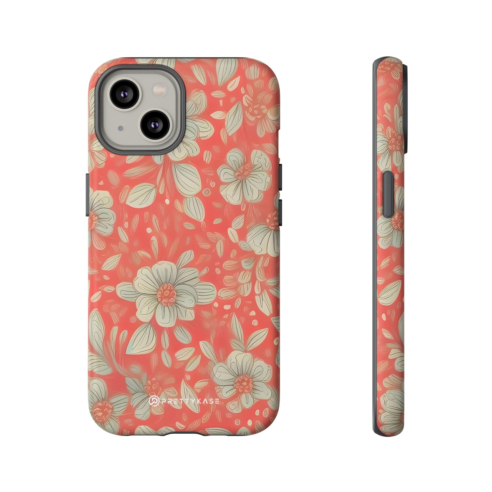 Red Orange Floral - PrettyKase