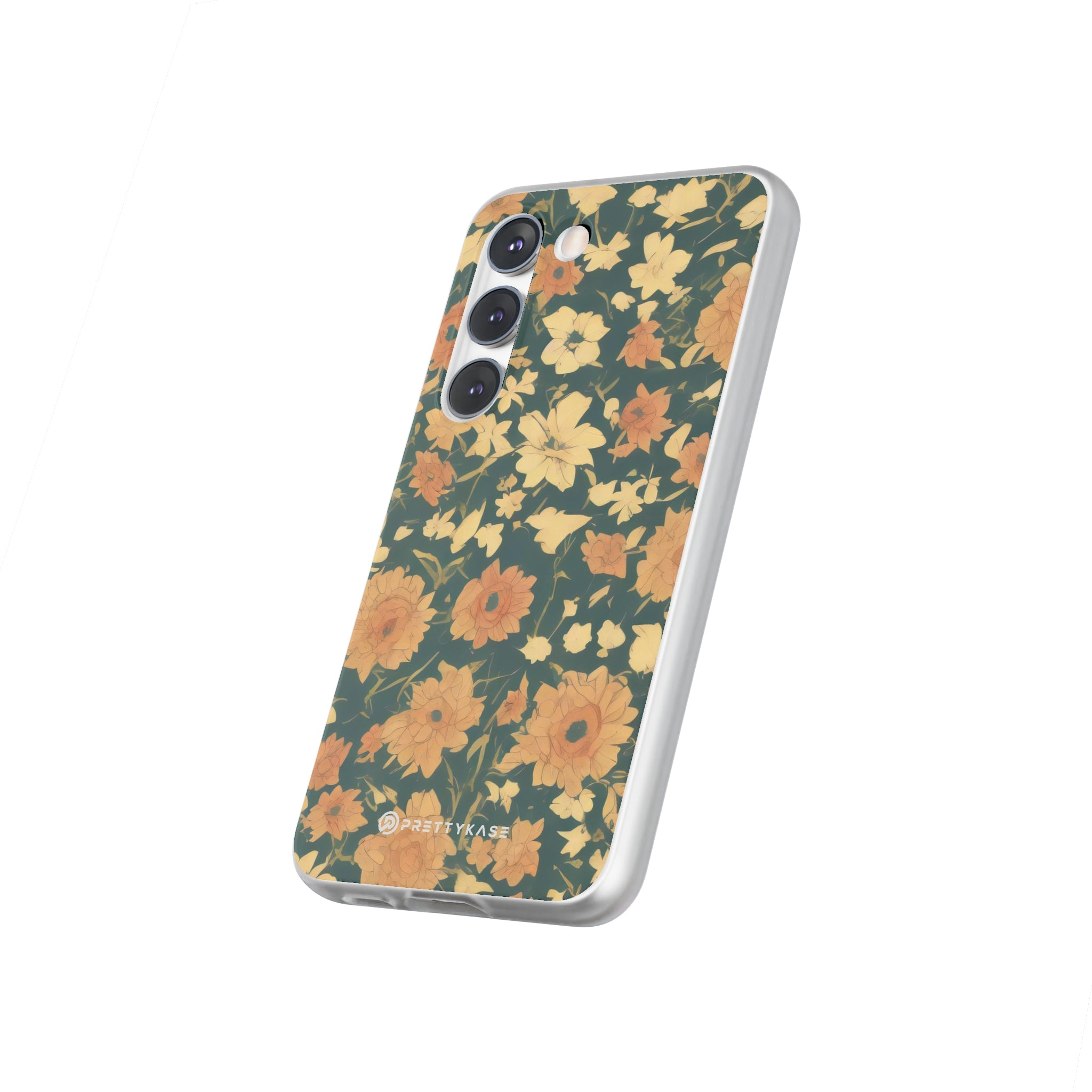 Slim floral vert olive