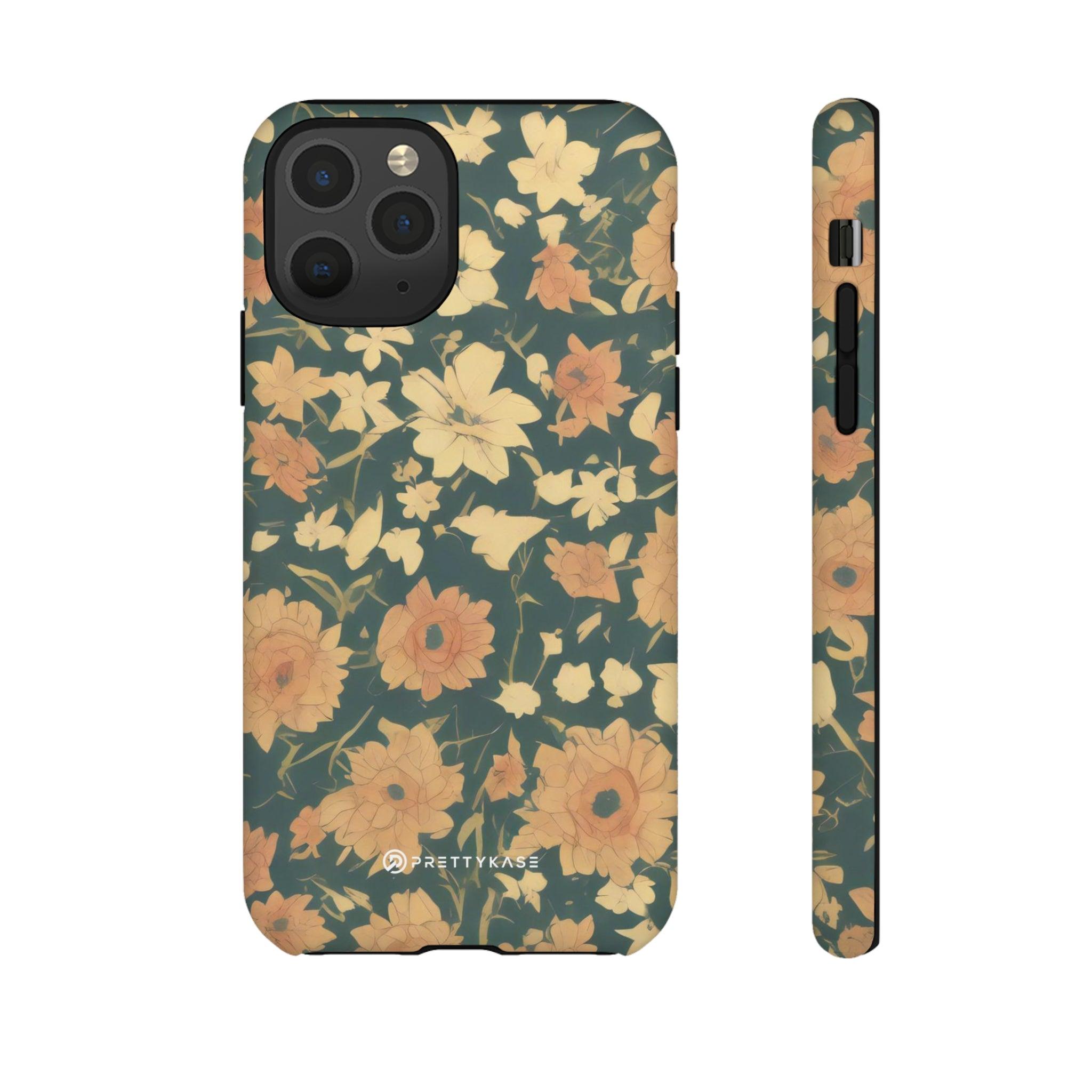 Olive Green Floral - PrettyKase