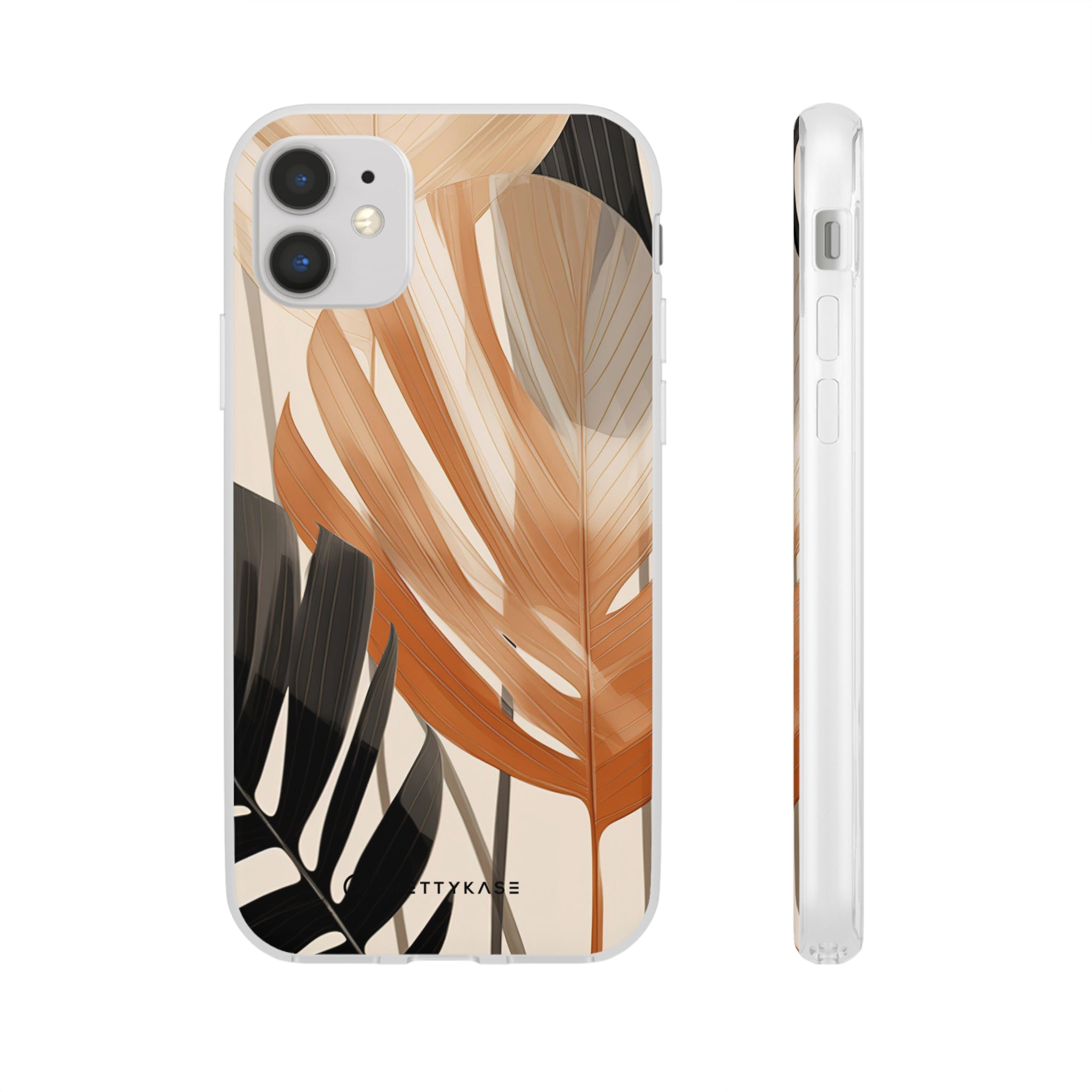 Feuilles noires et orange Slim