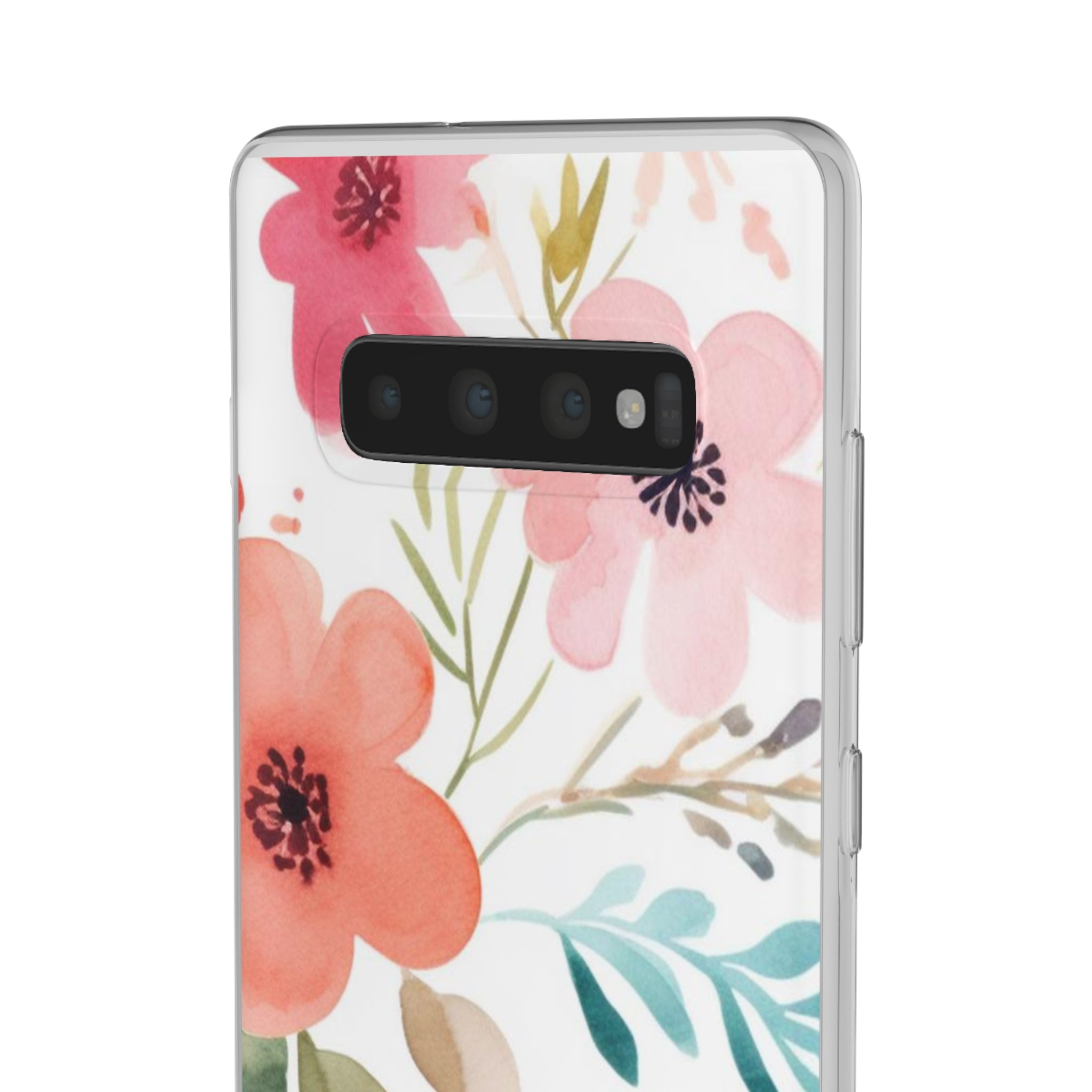 Pink Blue Flower Pattern Slim