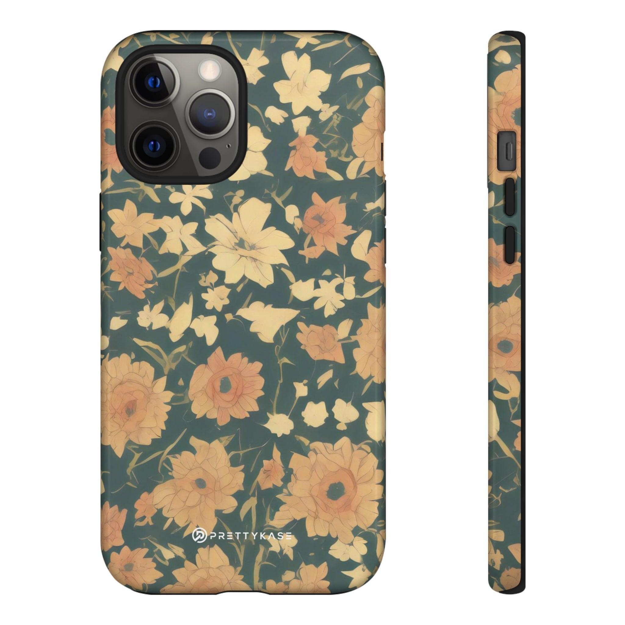 Olive Green Floral - PrettyKase