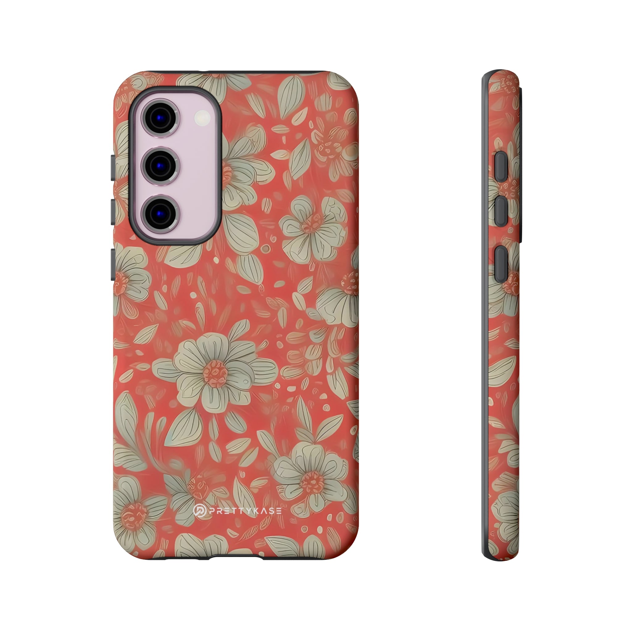 Red Orange Floral