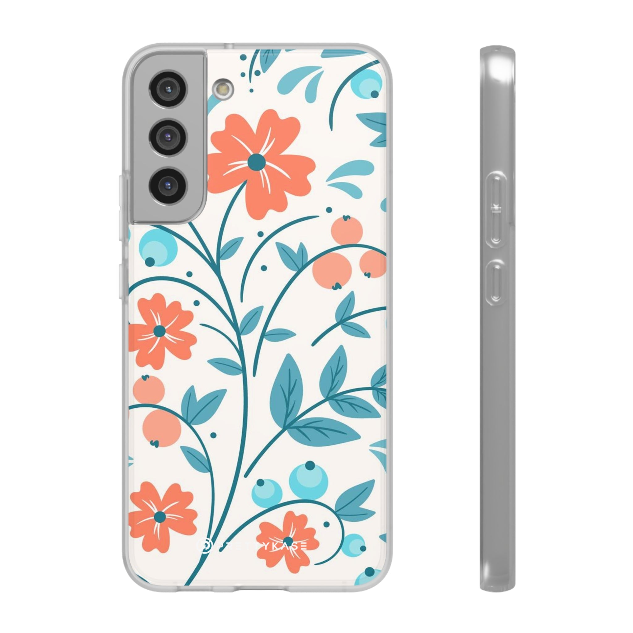 Slim floral pêche clair