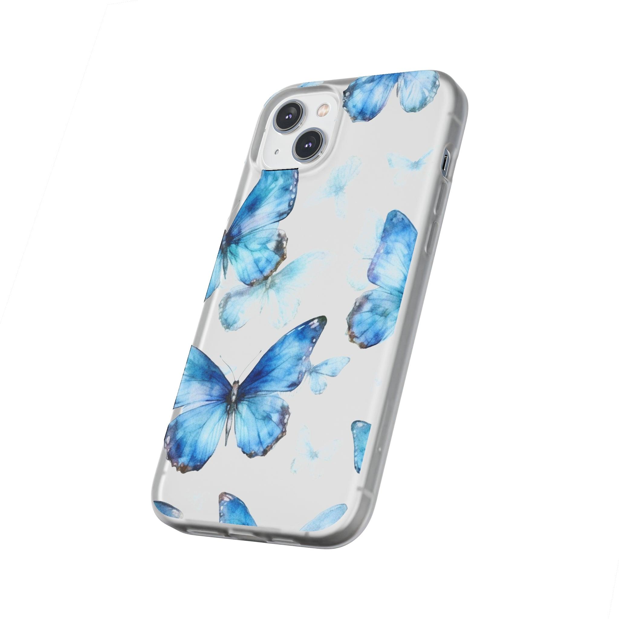 Blue Butterflies Slim - PrettyKase