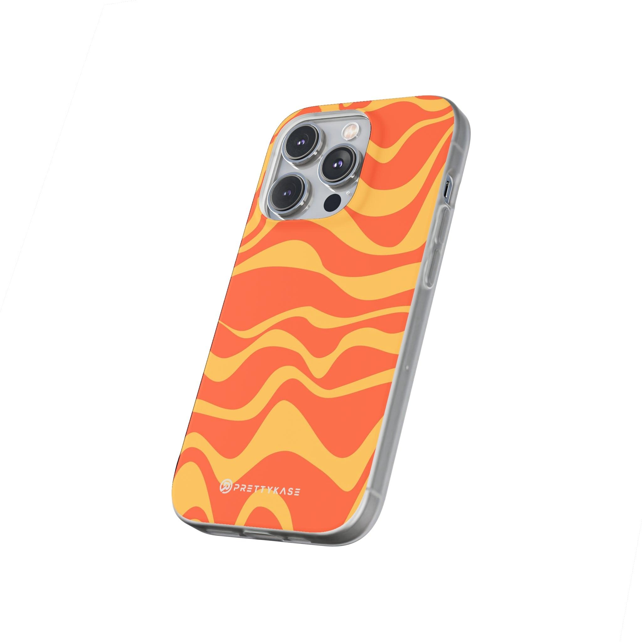 Orange Abstrack Slim - PrettyKase