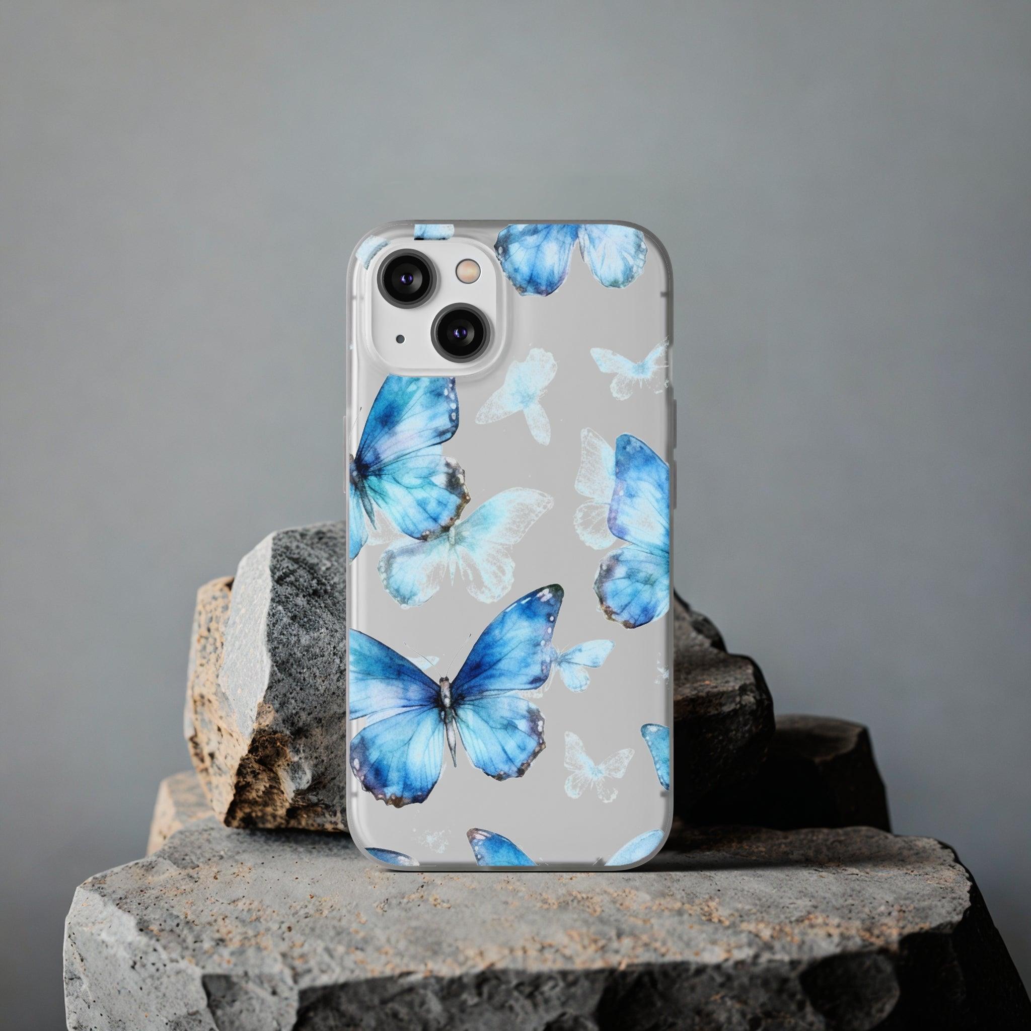 Blue Butterflies Slim - PrettyKase