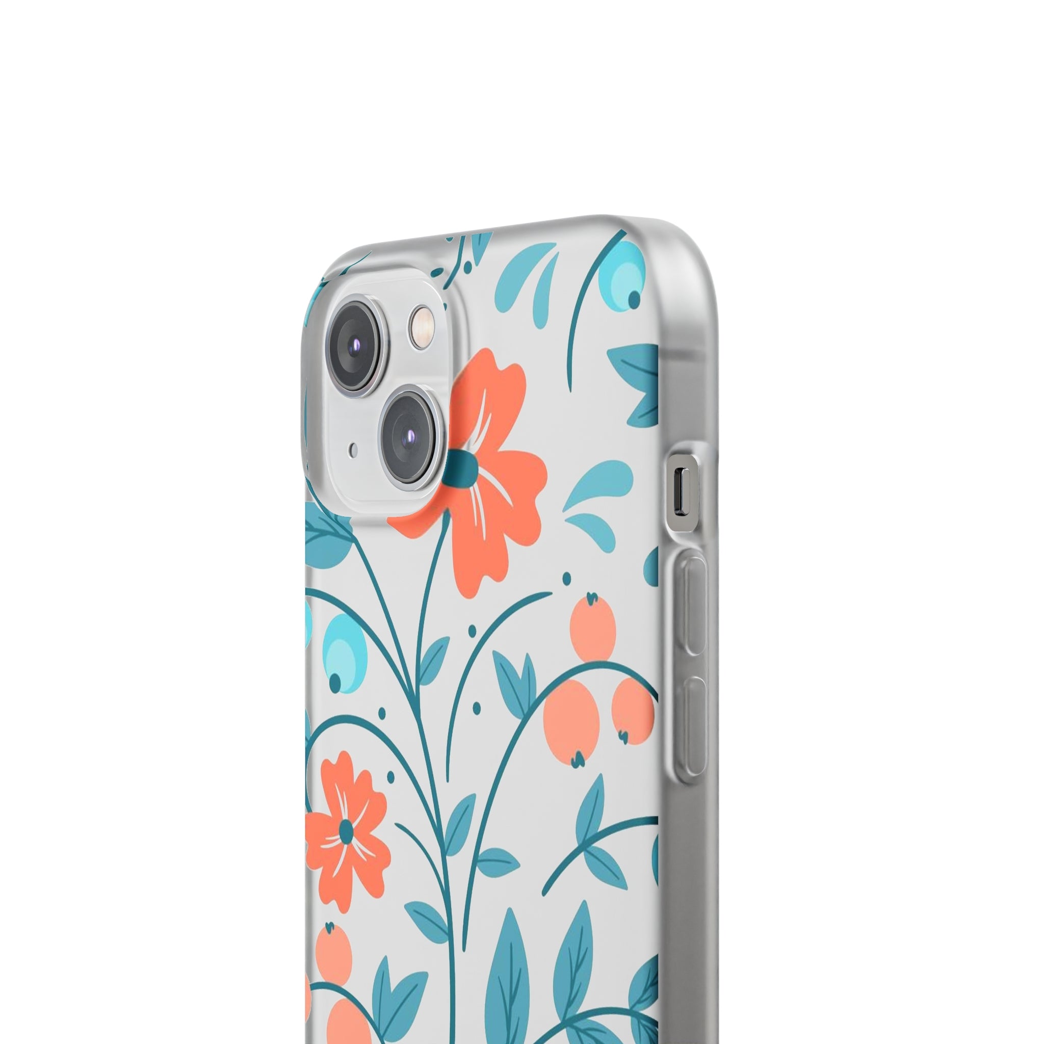 Slim floral pêche clair