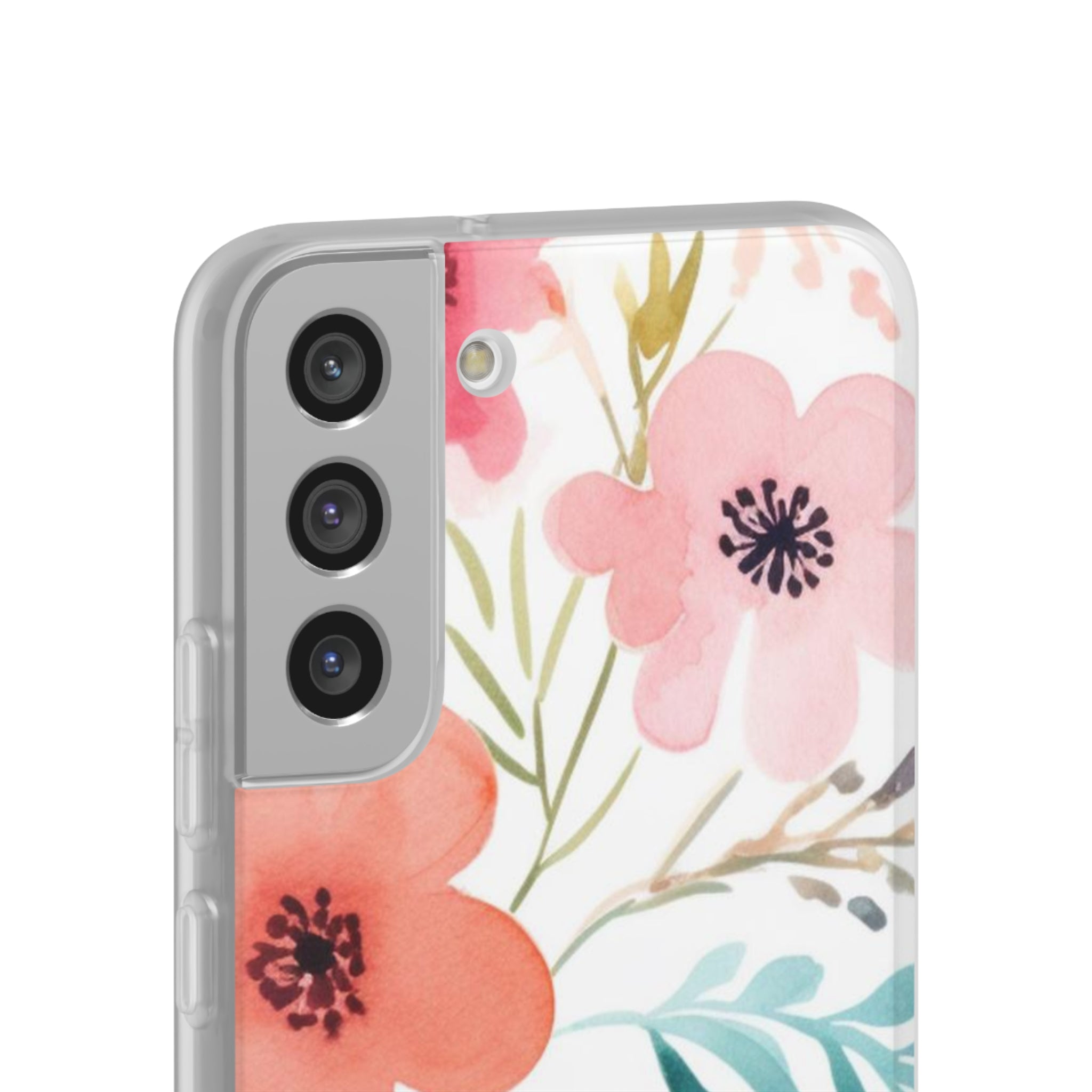 Pink Blue Flower Pattern Slim