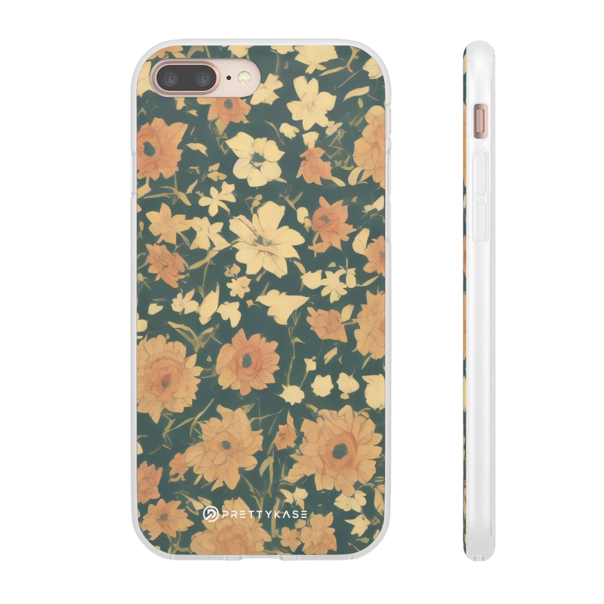 Olive Green Floral Slim - PrettyKase