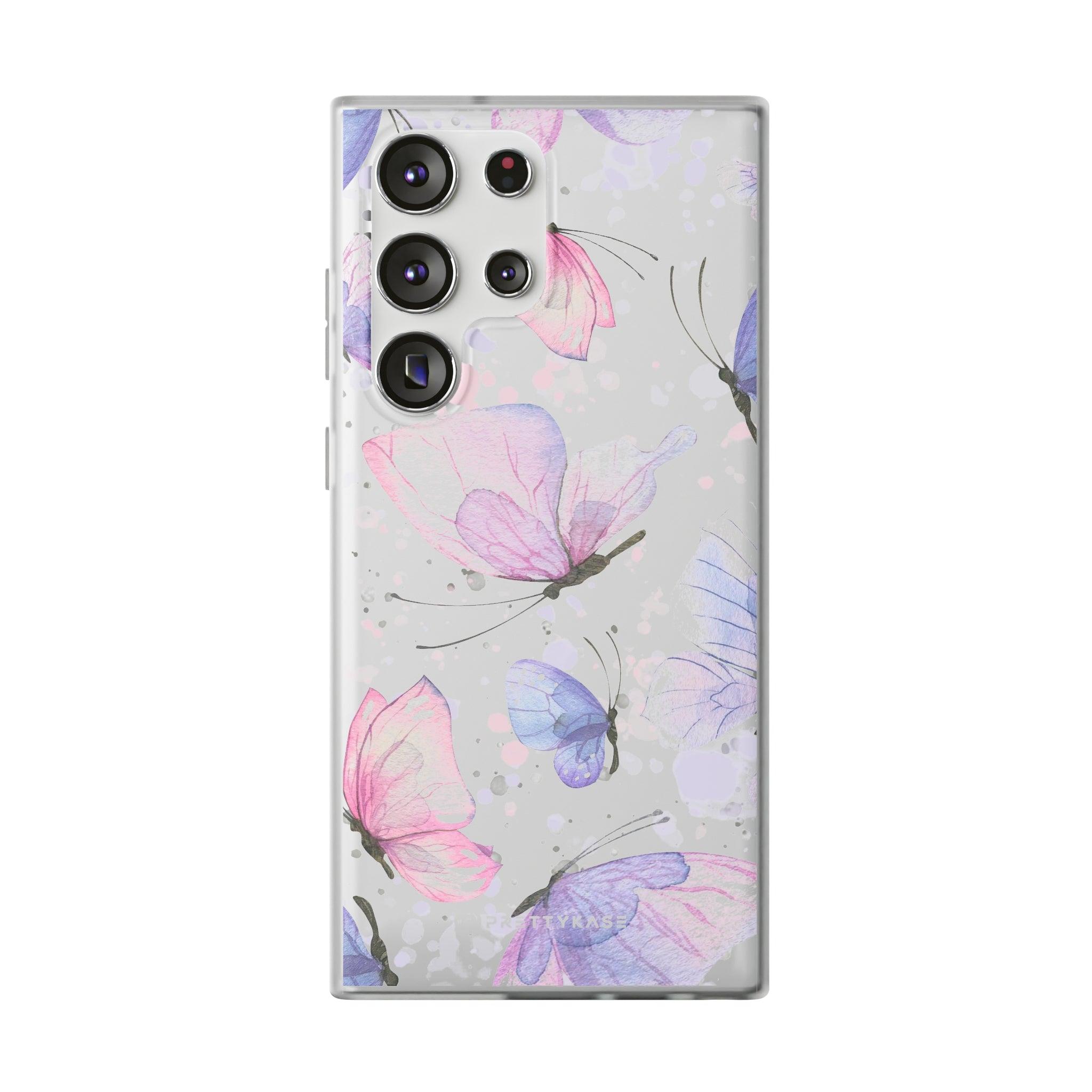 Pink Lilac Butterflies Slim - PrettyKase