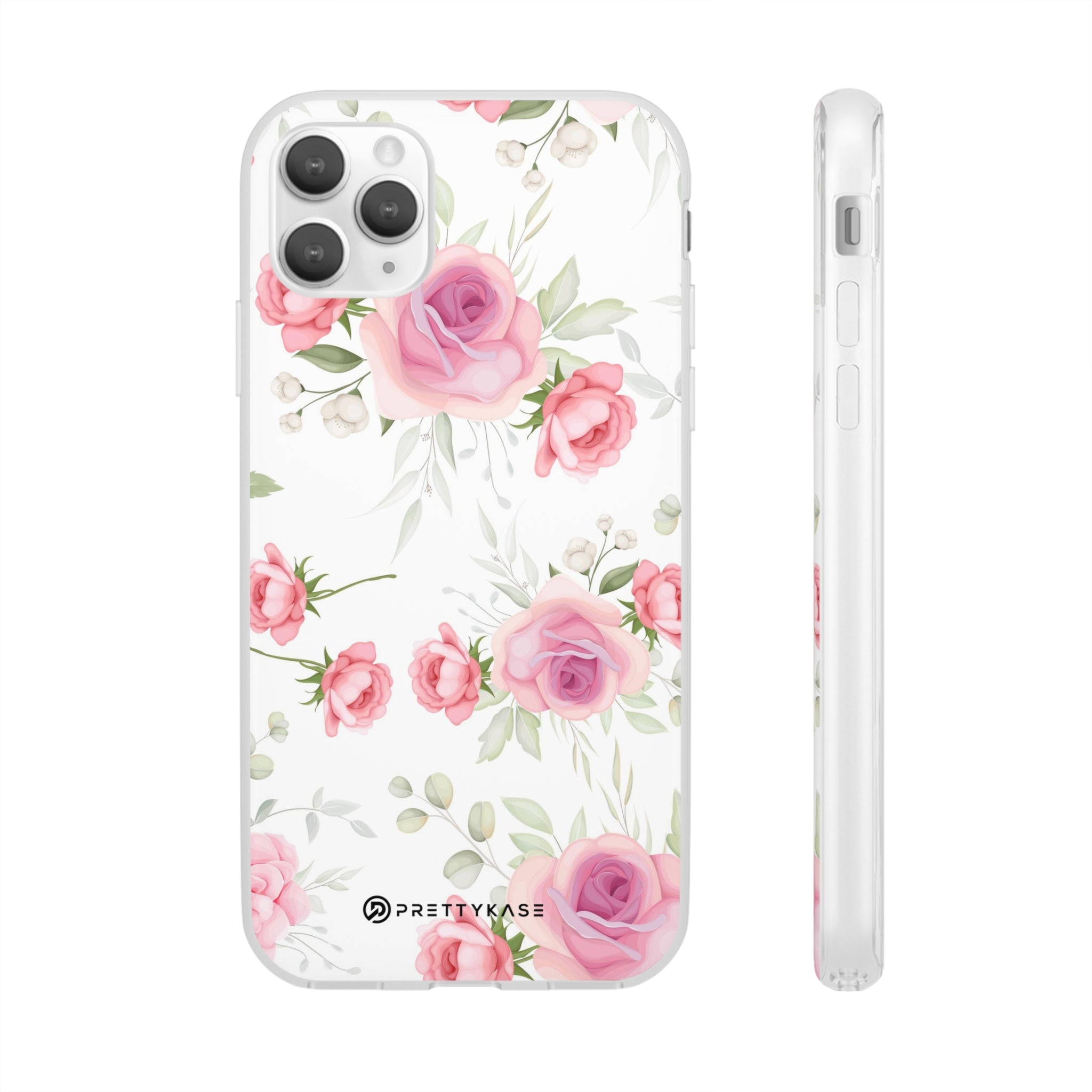 White and Pink Floral Slim