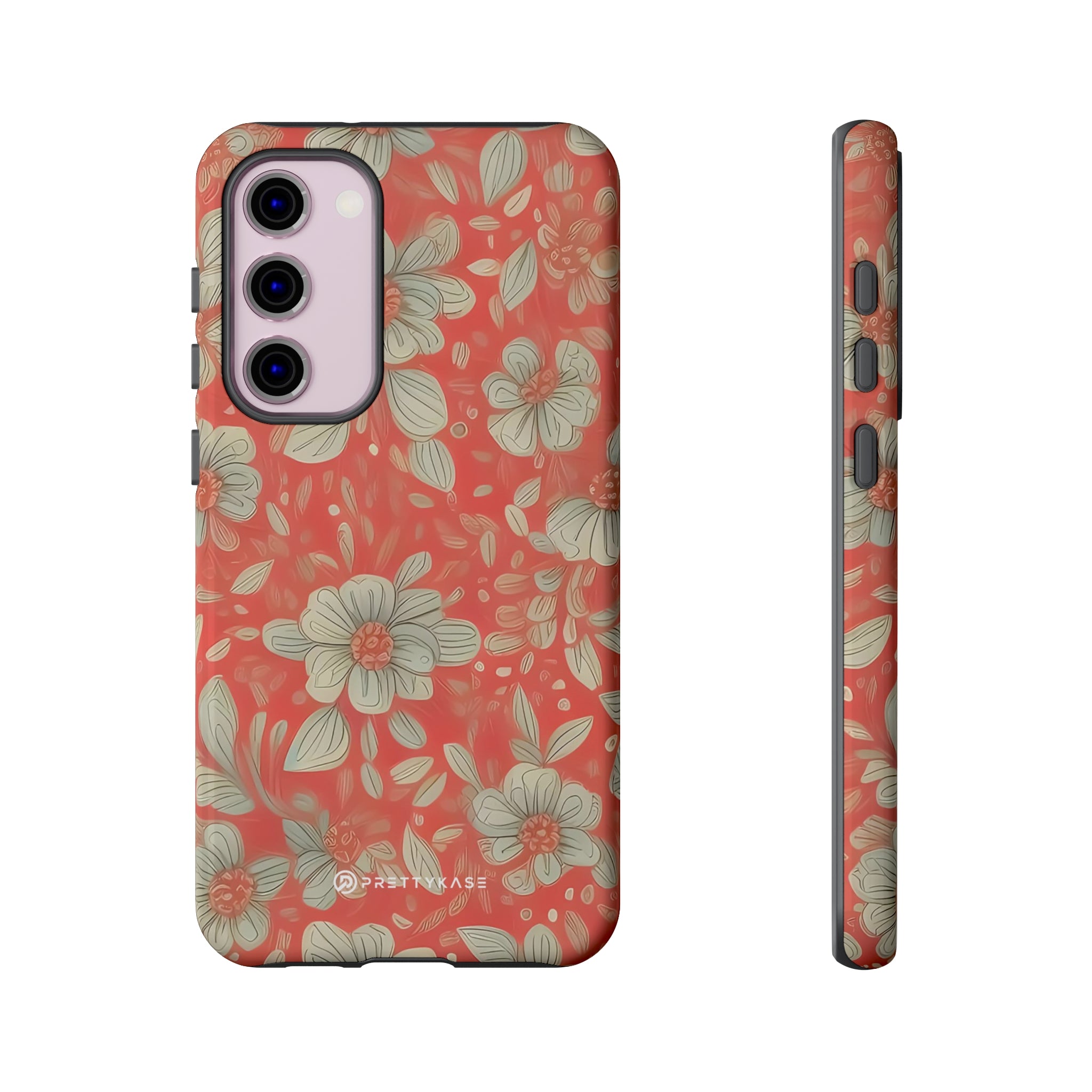 Red Orange Floral