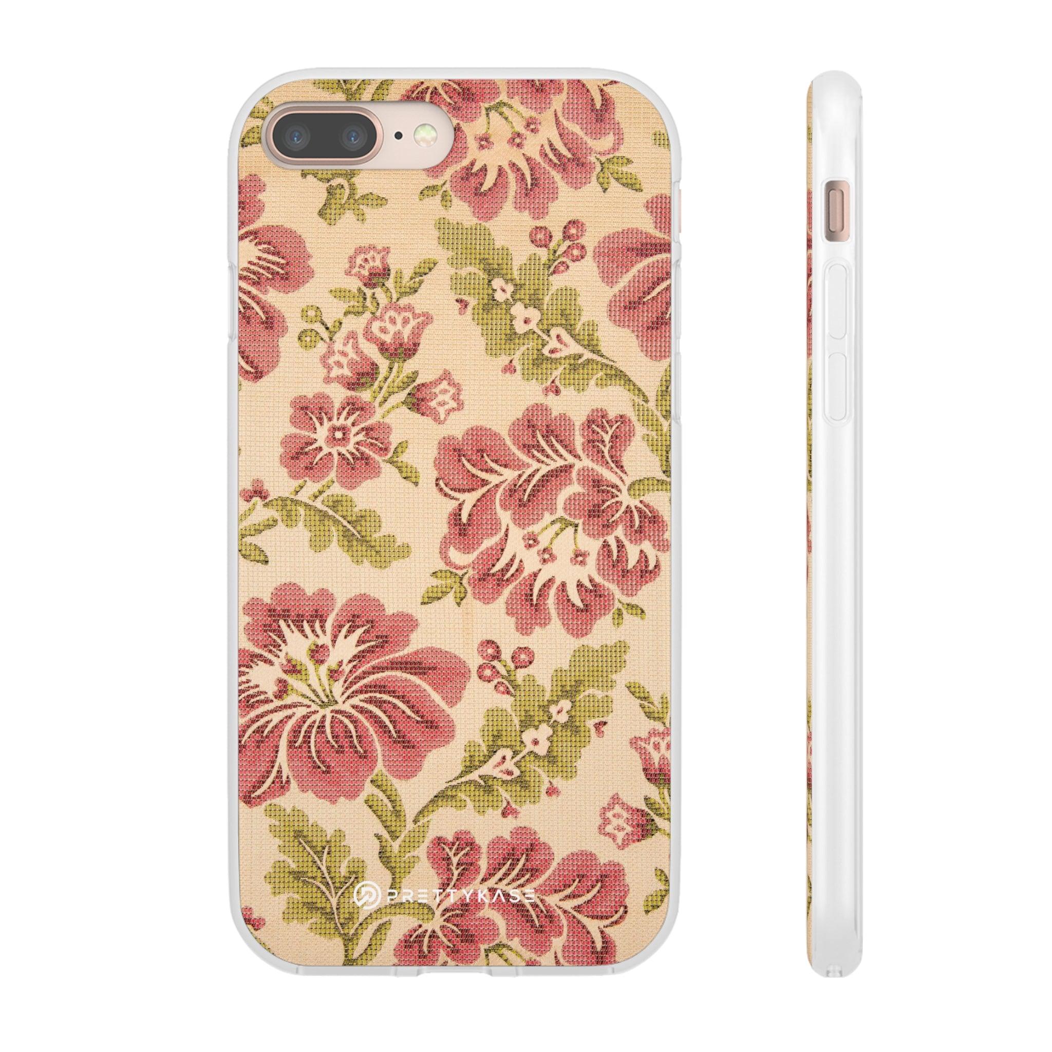 Fabric Floral Texture Slim - PrettyKase