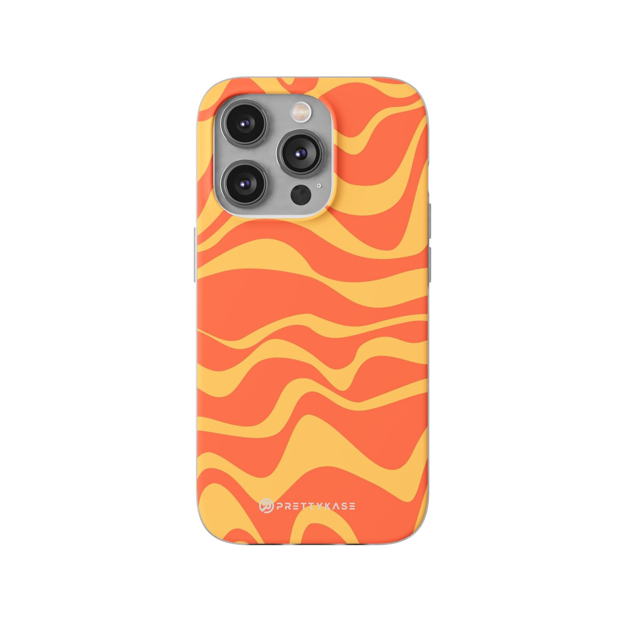 Orange Abstrack Slim - PrettyKase