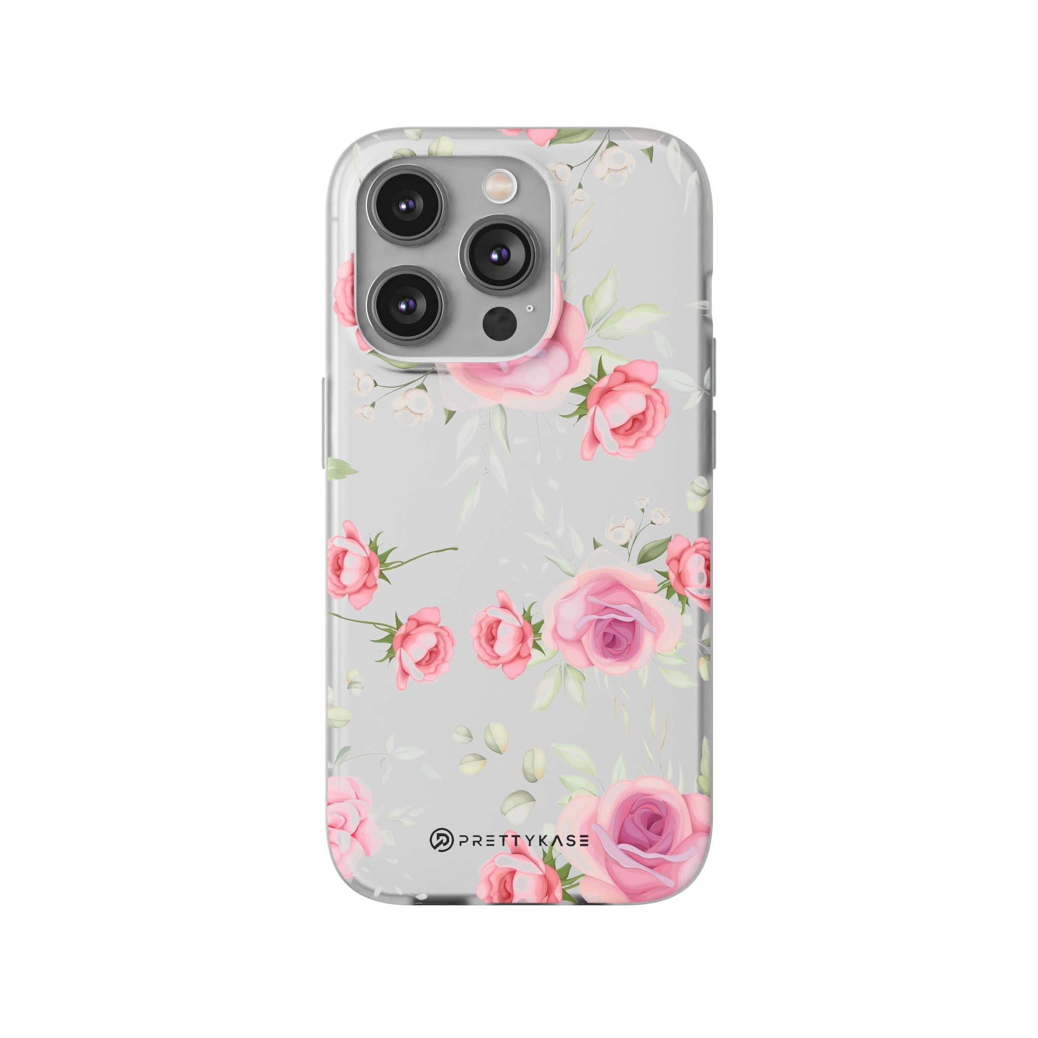 Slim floral blanc et rose