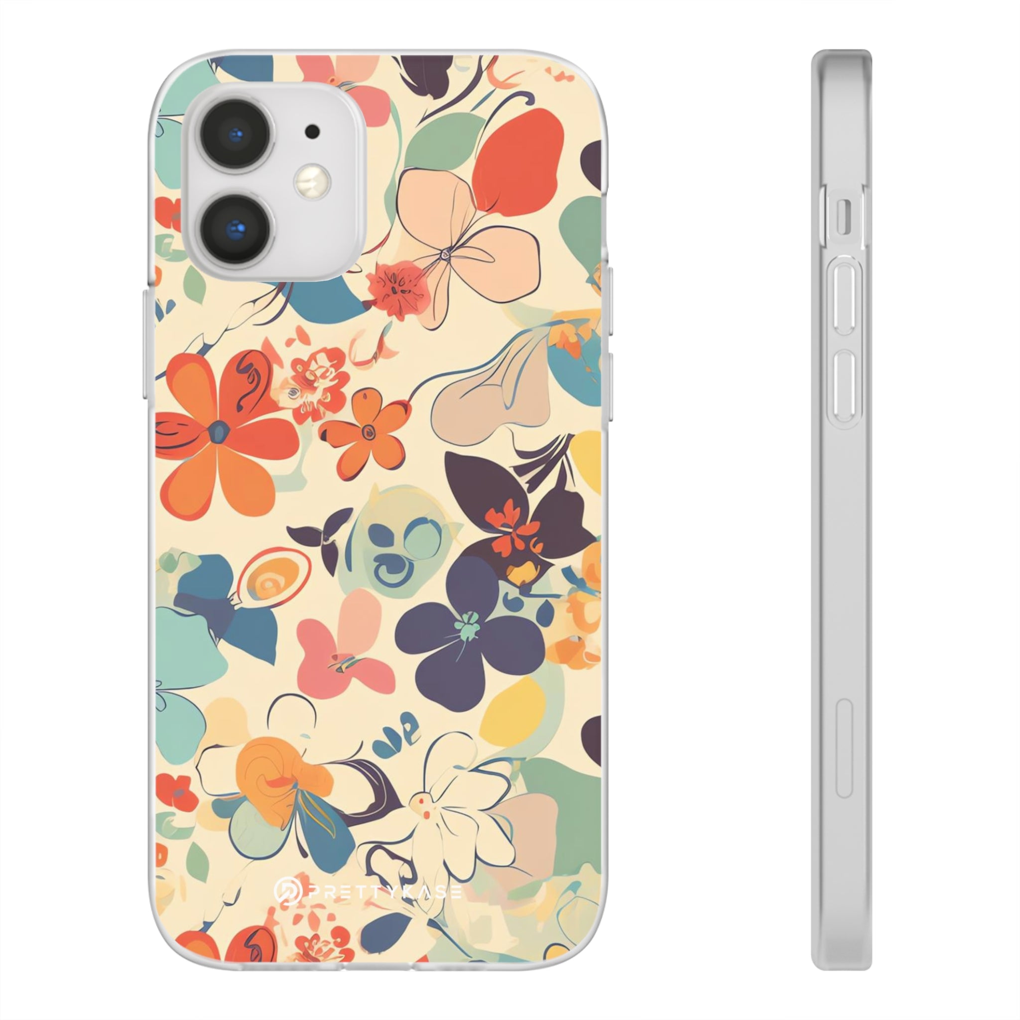 Motif floral sans couture mince