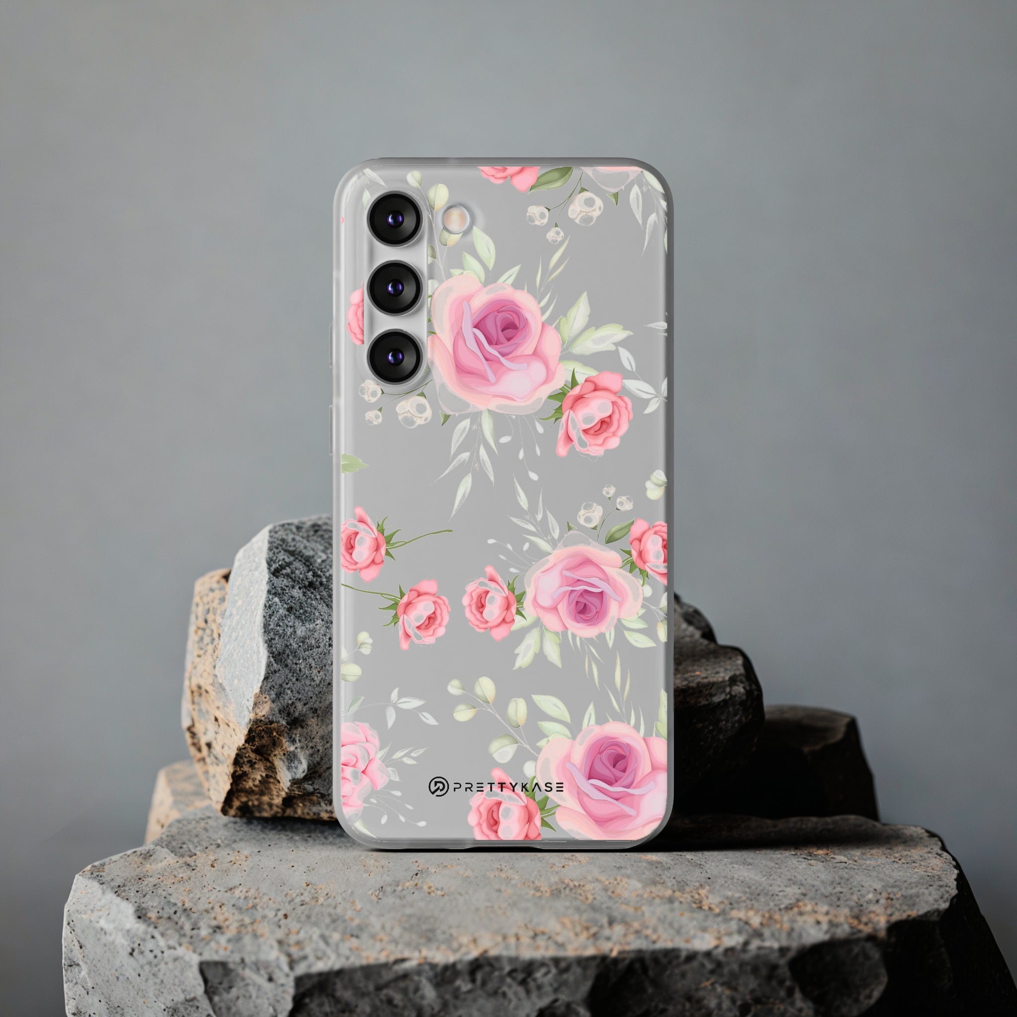 White and Pink Floral Slim