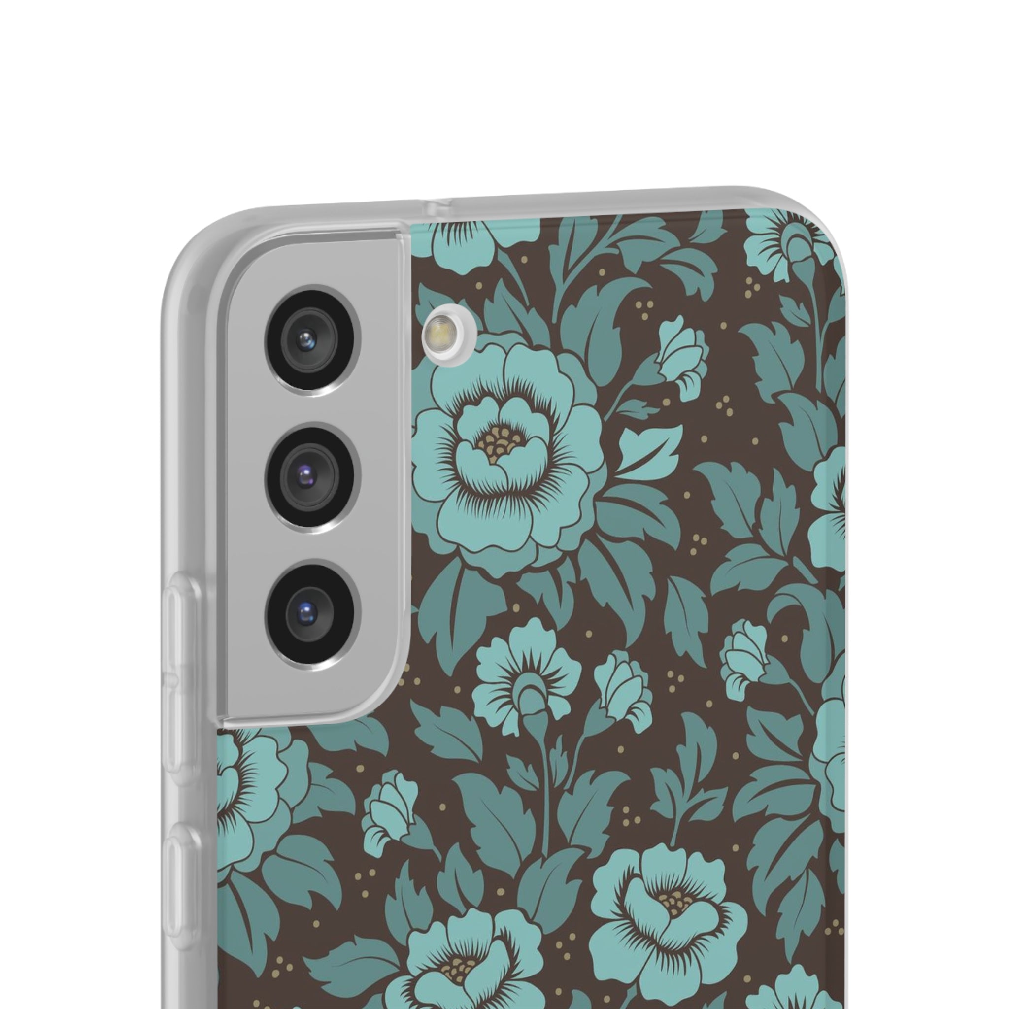 Slim floral turquoise