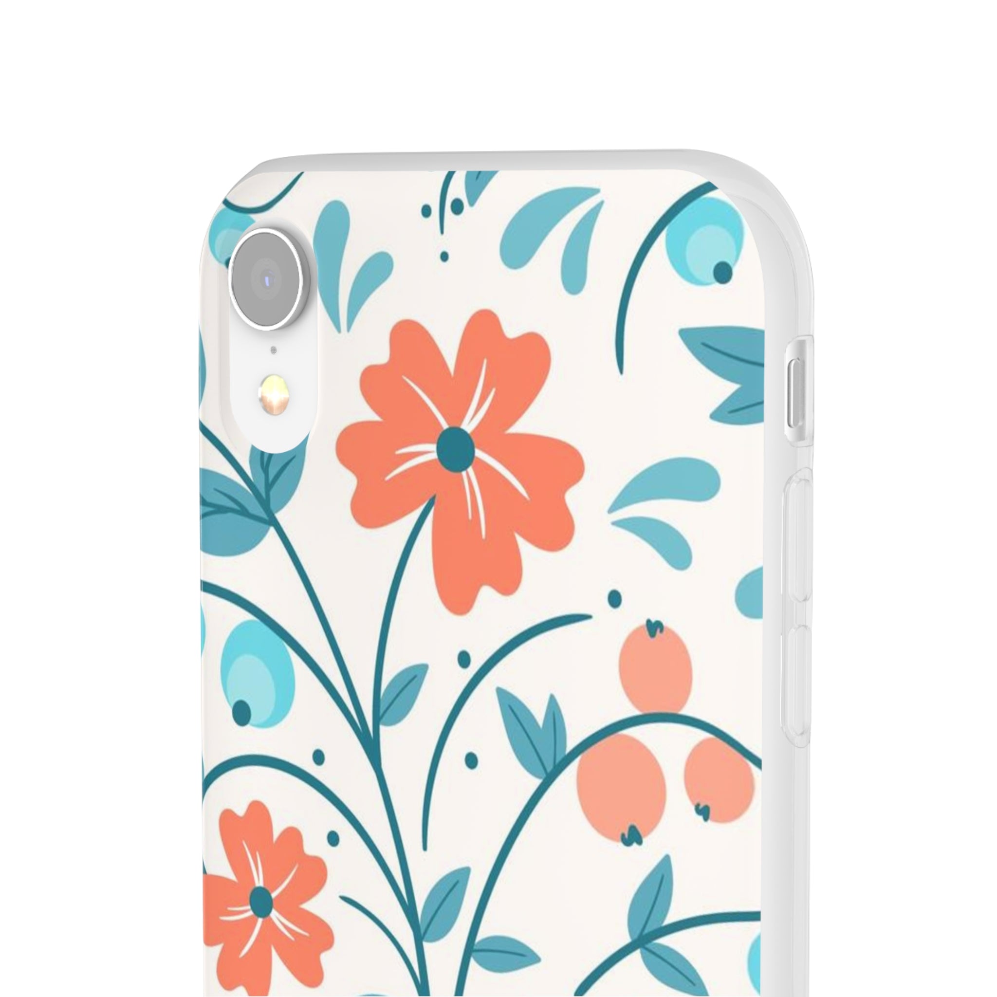 Slim floral pêche clair