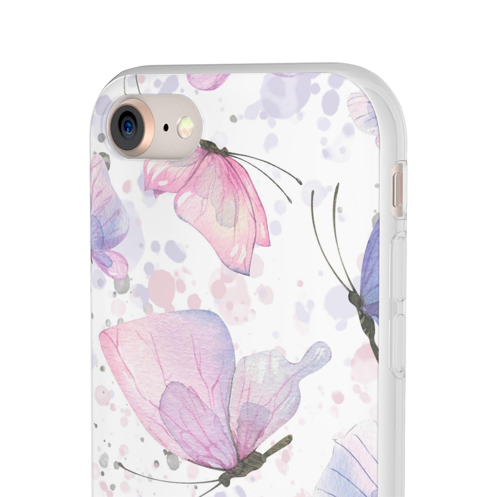 Pink Lilac Butterflies Slim - PrettyKase