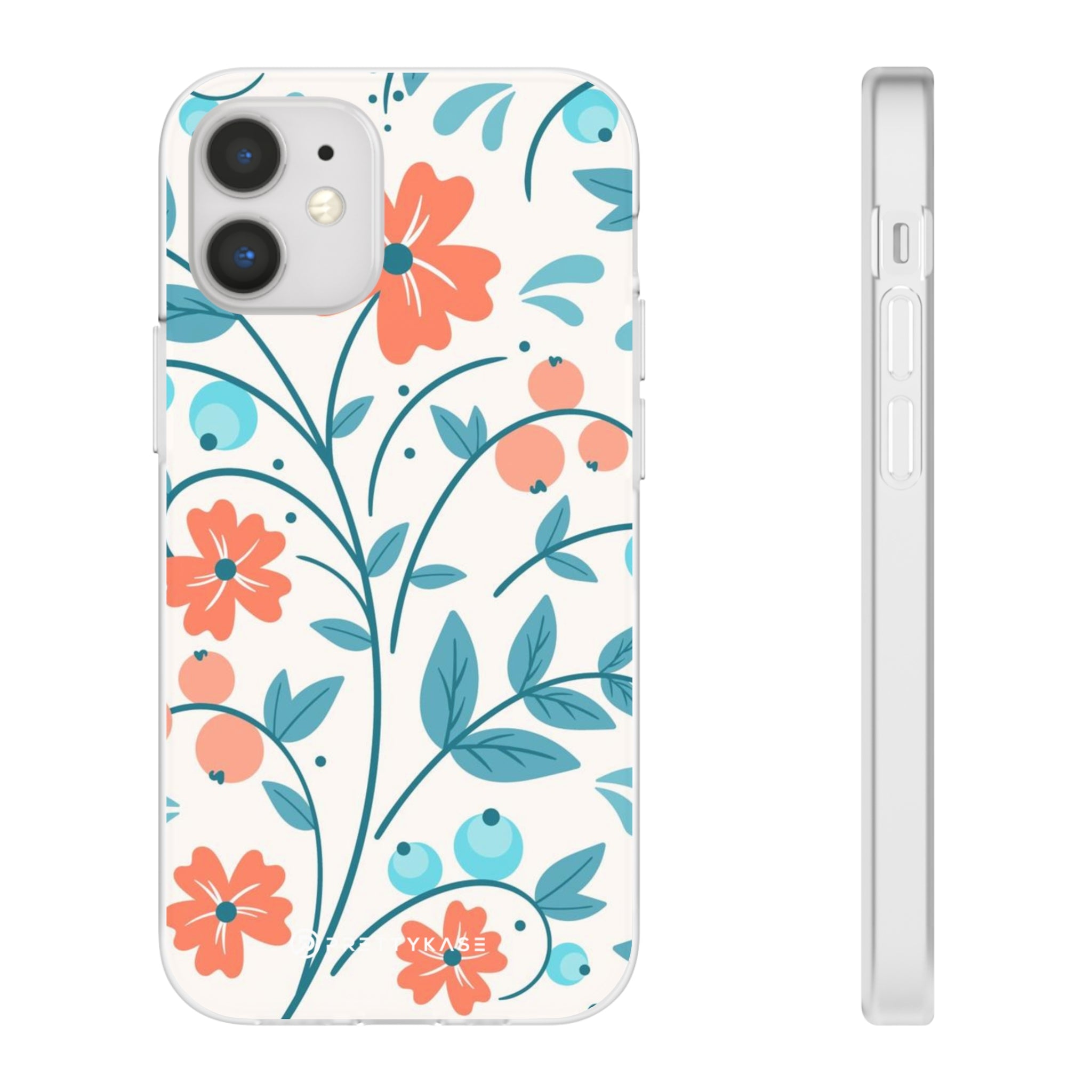 Slim floral pêche clair