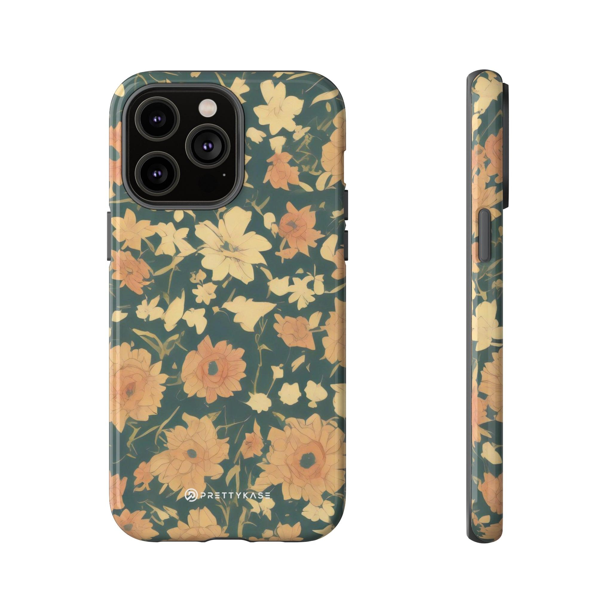 Olive Green Floral - PrettyKase