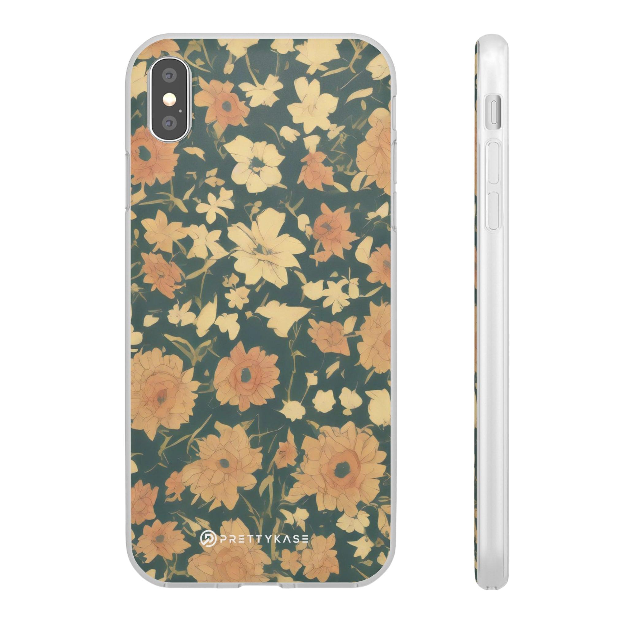 Olive Green Floral Slim - PrettyKase