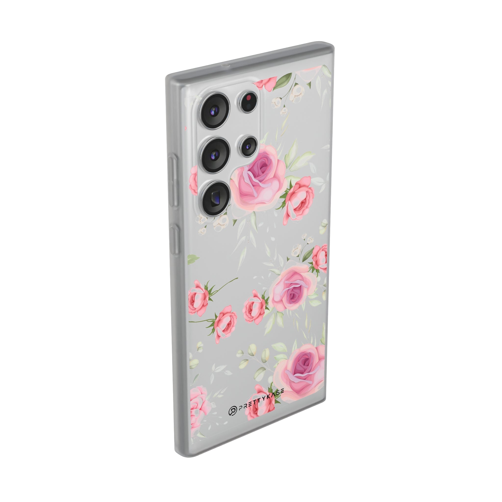 White and Pink Floral Slim