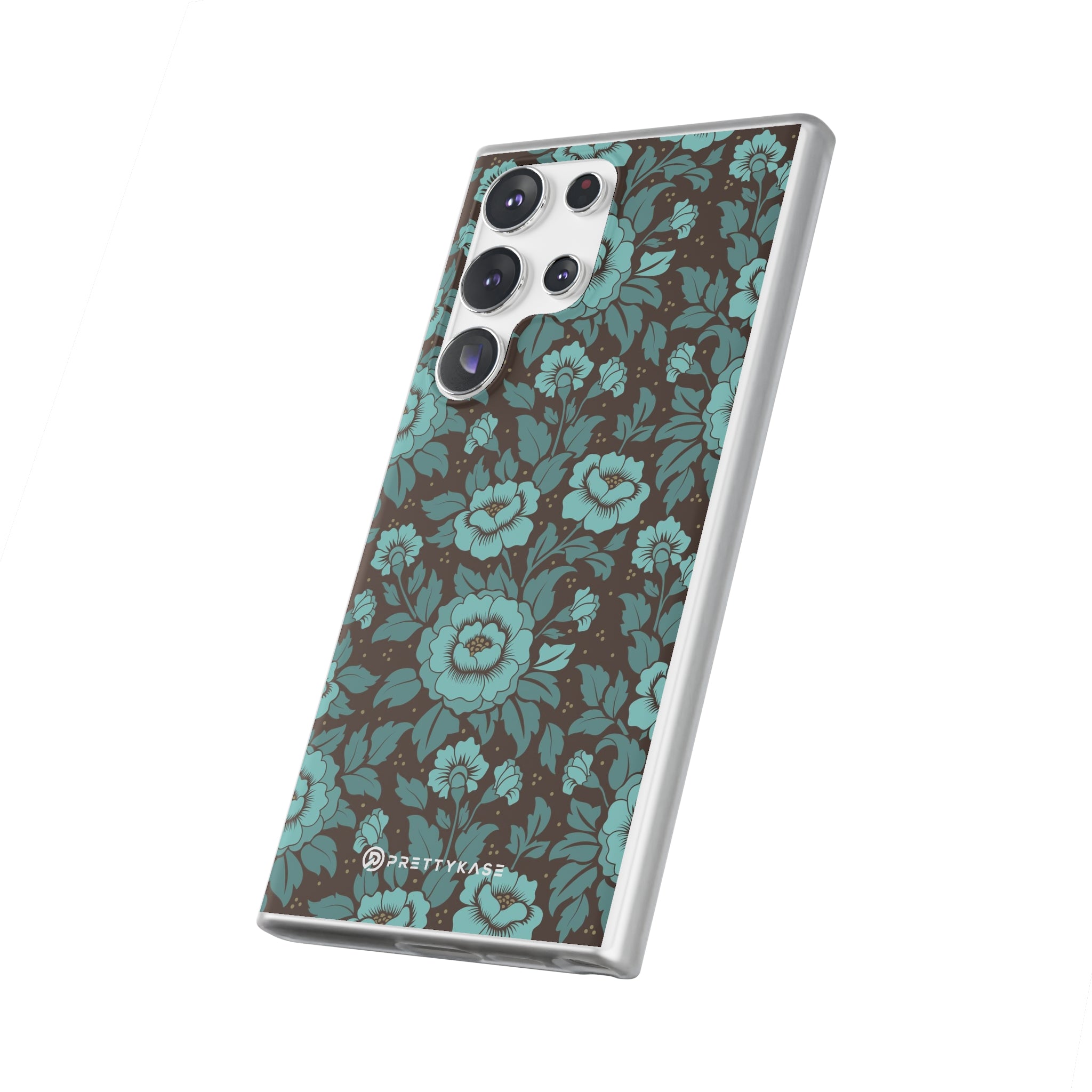 Slim floral turquoise