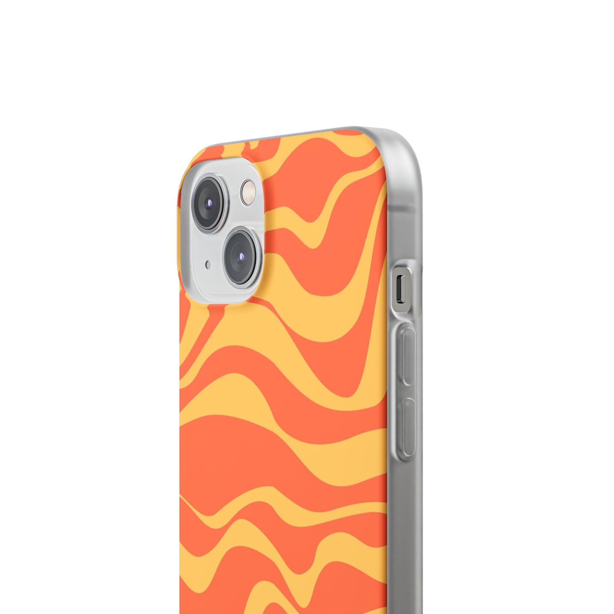 Orange Abstrack Slim - PrettyKase