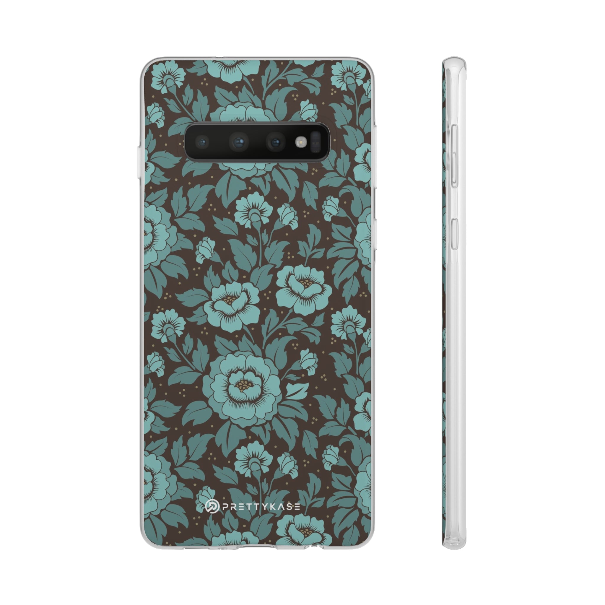 Slim floral turquoise