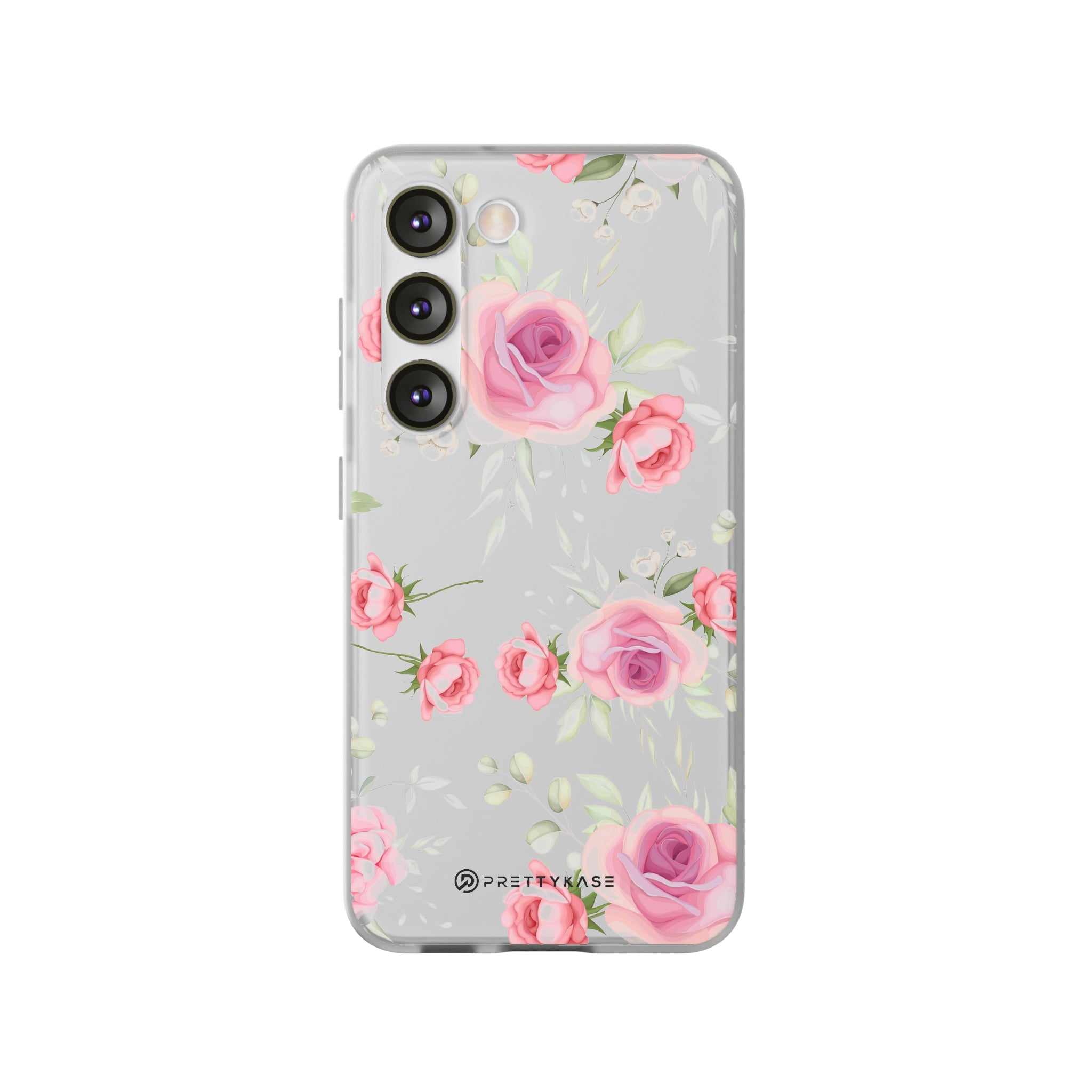 Slim floral blanc et rose