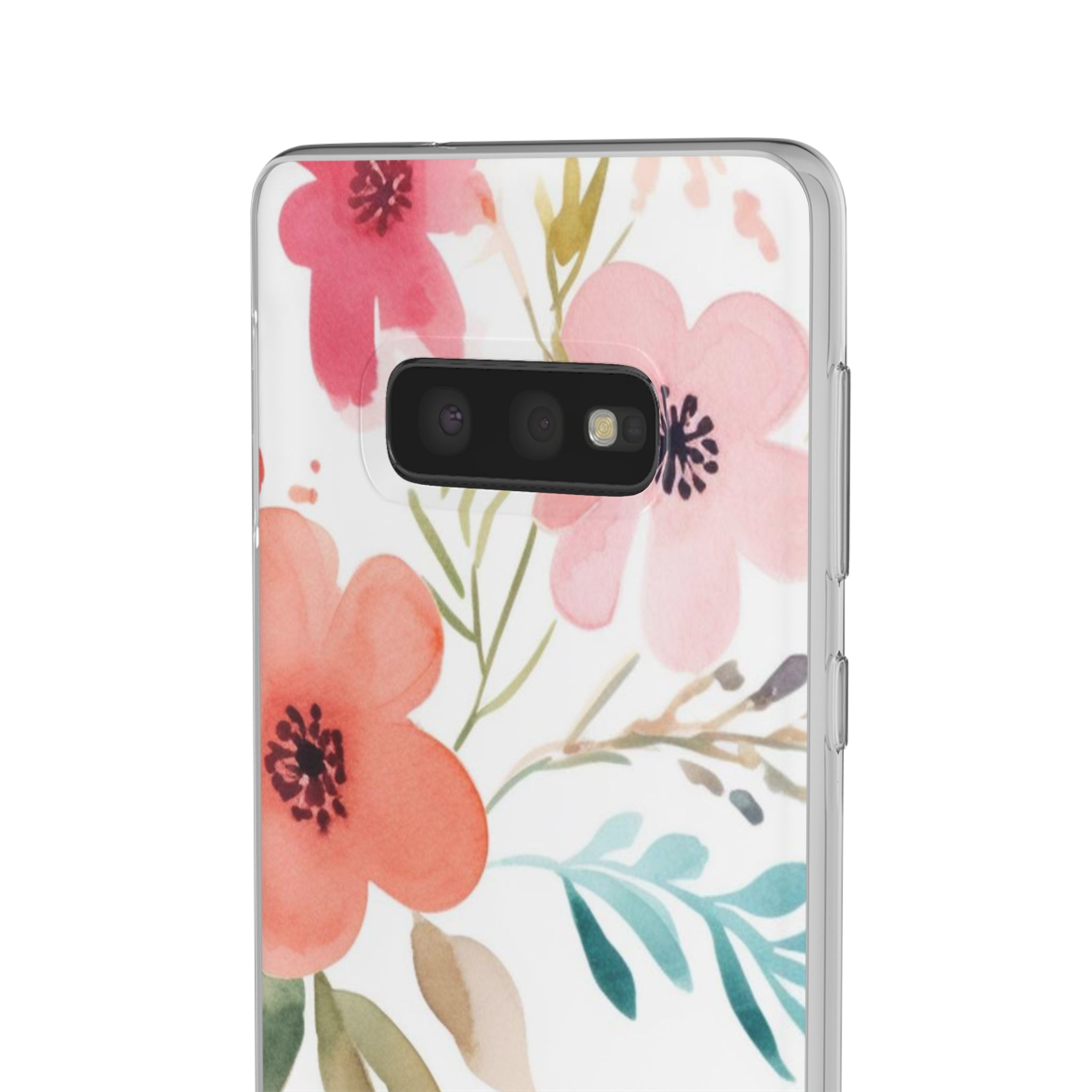 Pink Blue Flower Pattern Slim