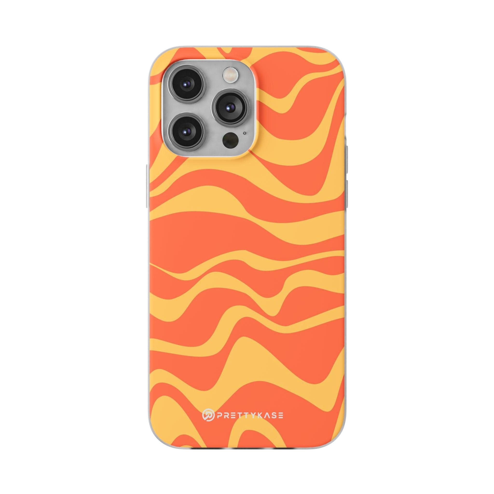 Orange Abstrack Slim - PrettyKase