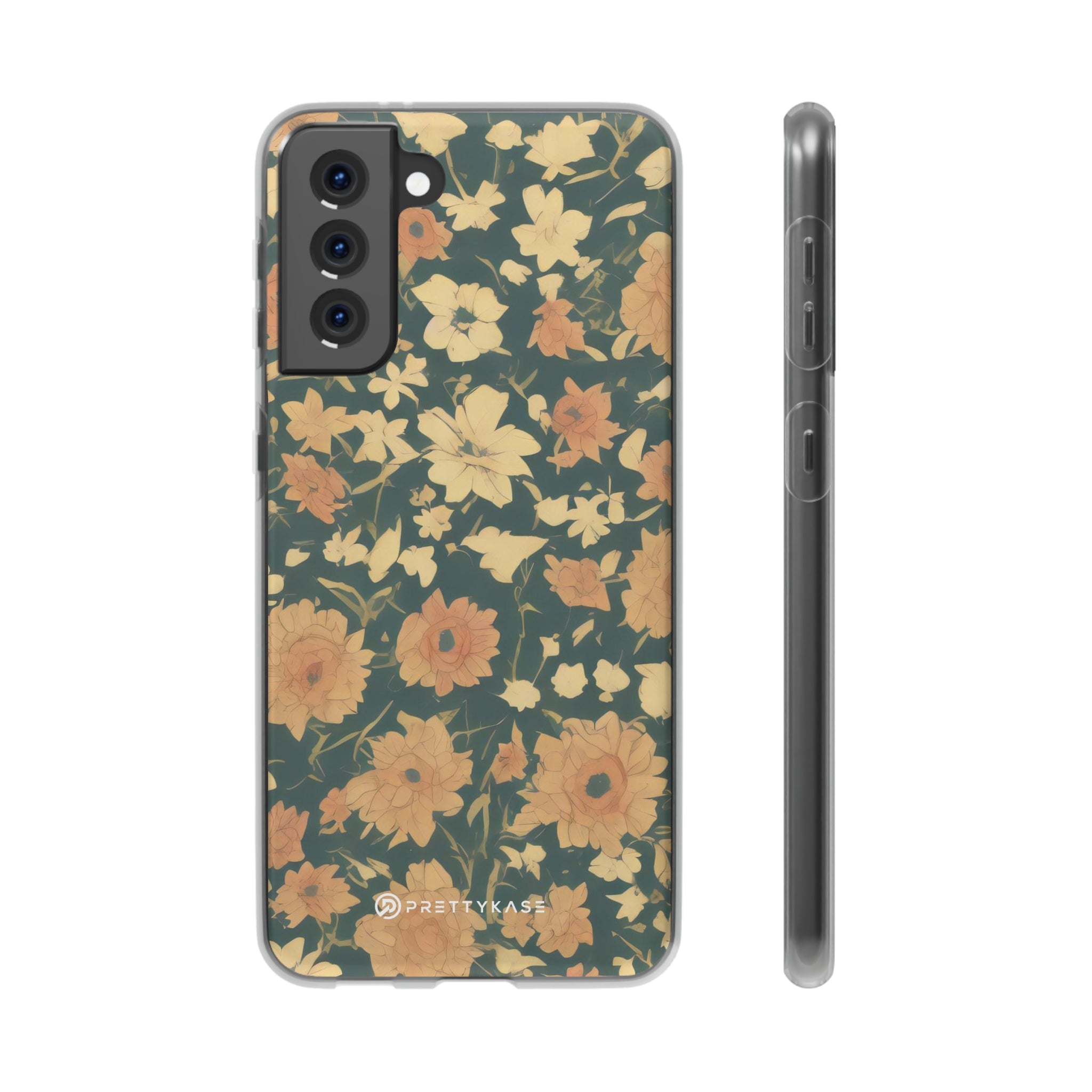 Olive Green Floral Slim