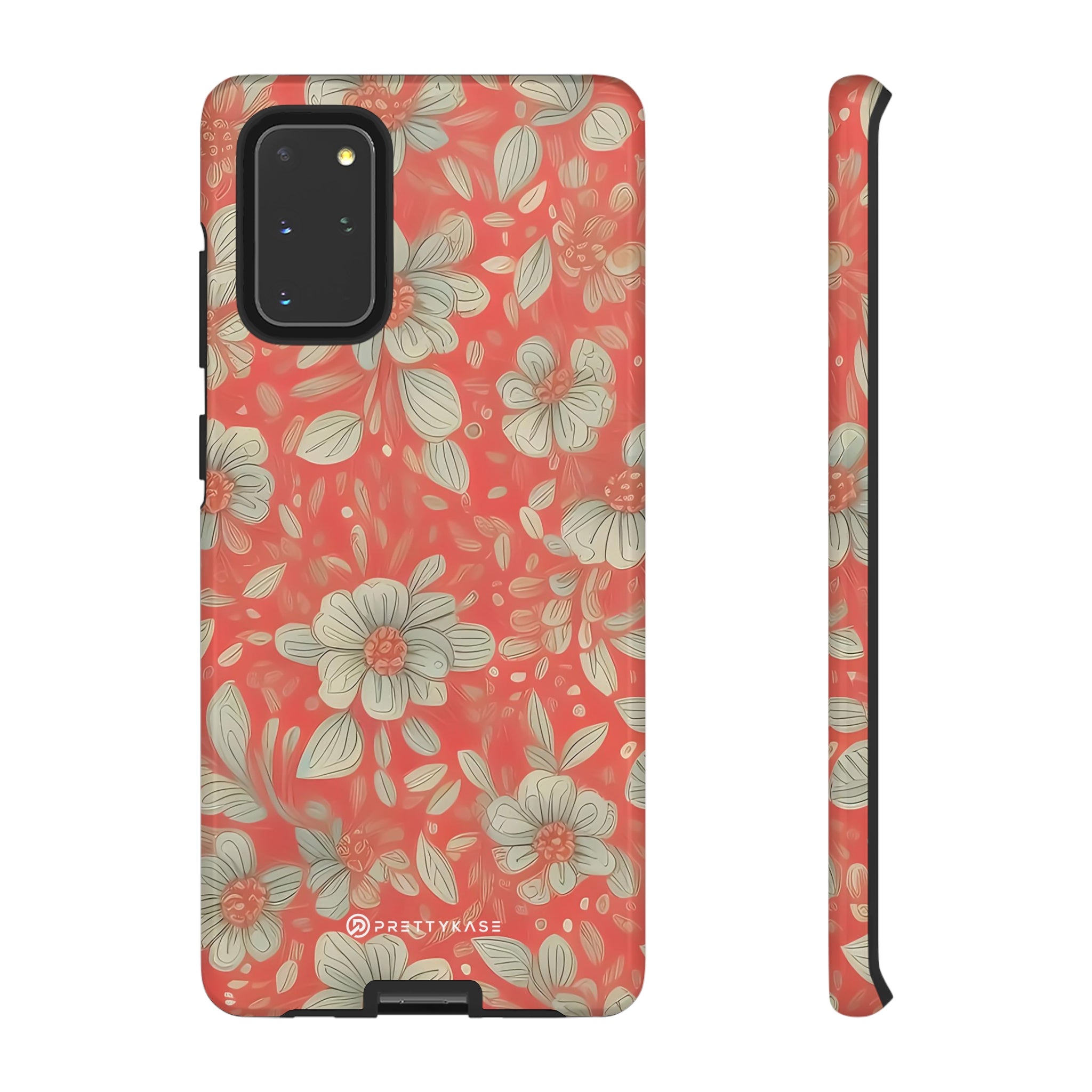 Red Orange Floral