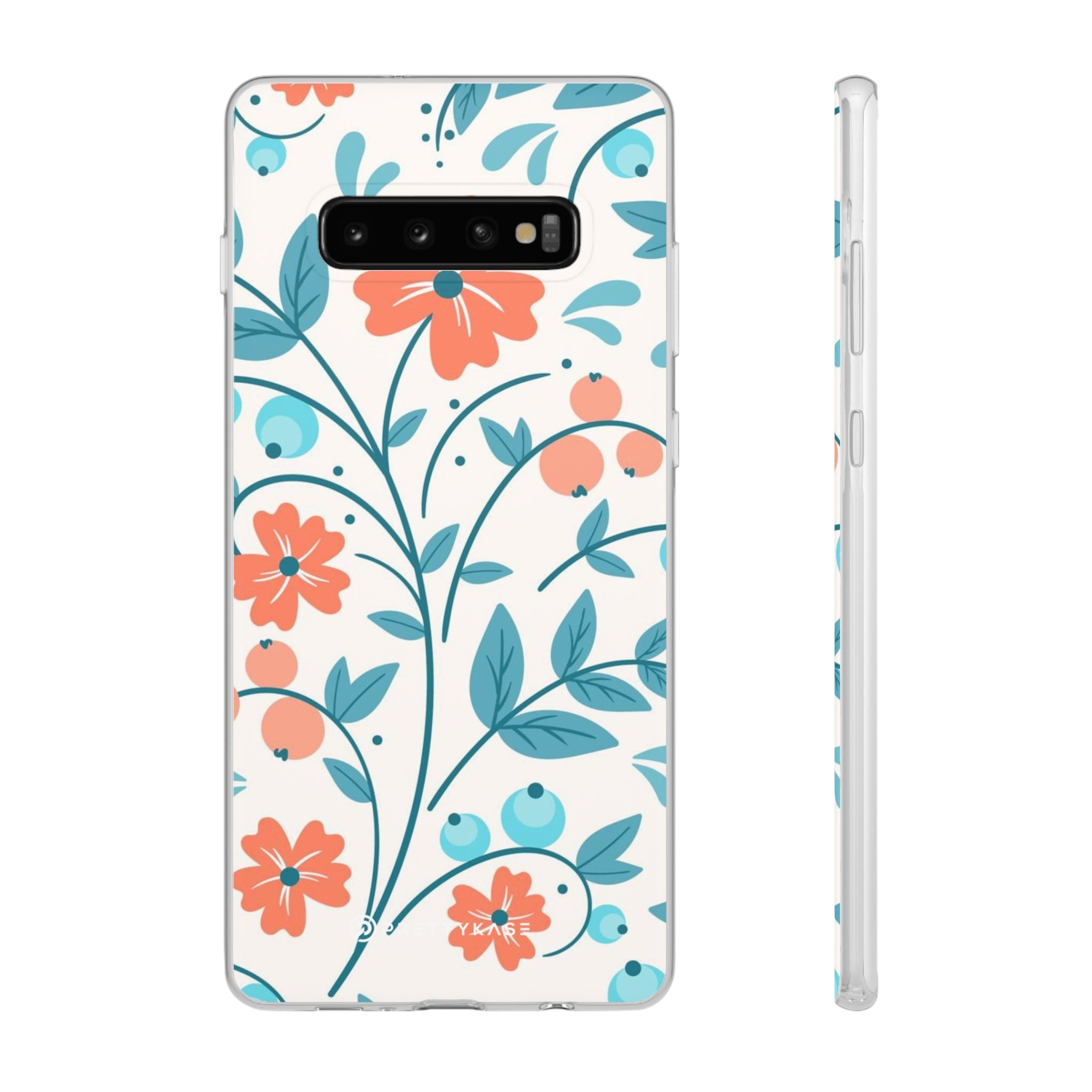 Slim floral pêche clair