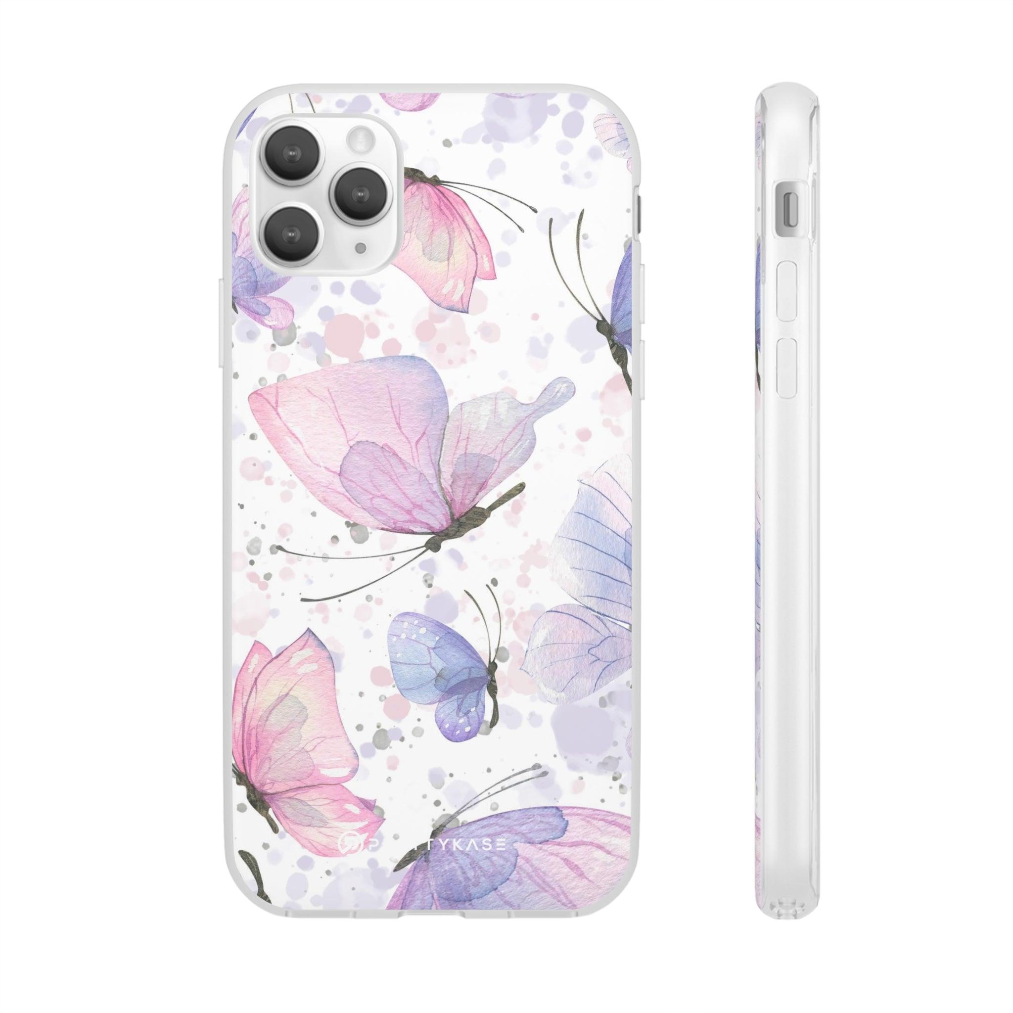 Pink Lilac Butterflies Slim - PrettyKase