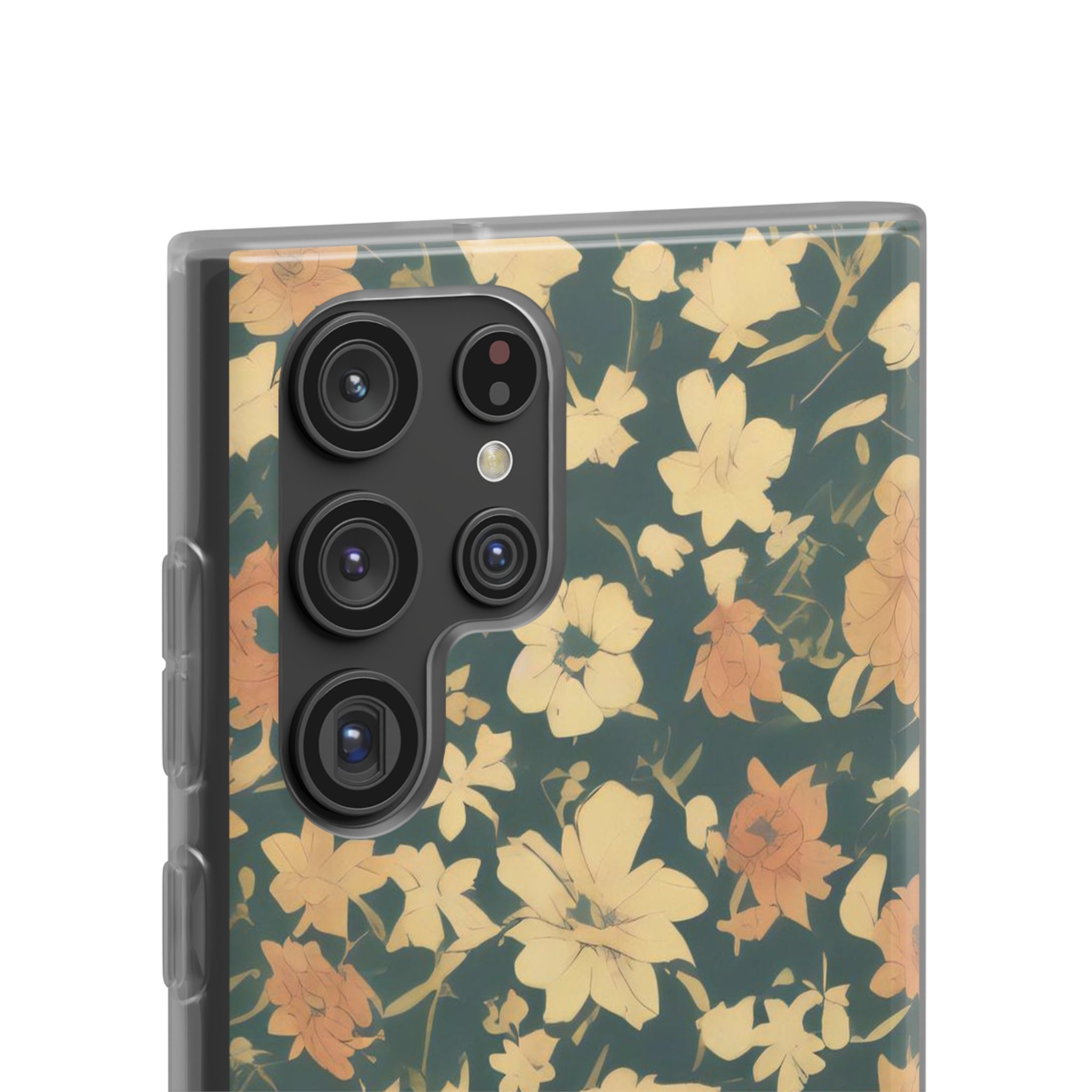 Slim floral vert olive