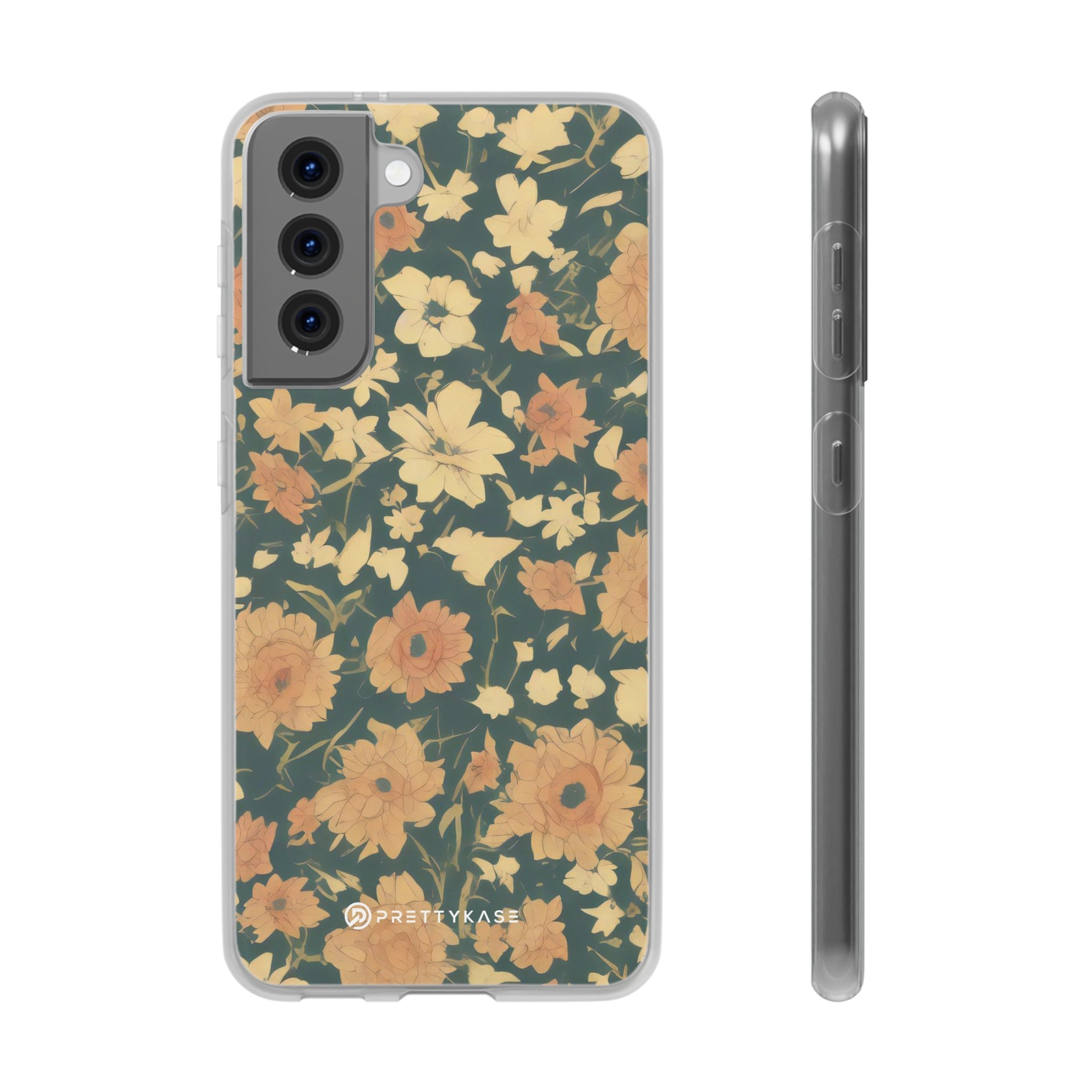 Olive Green Floral Slim