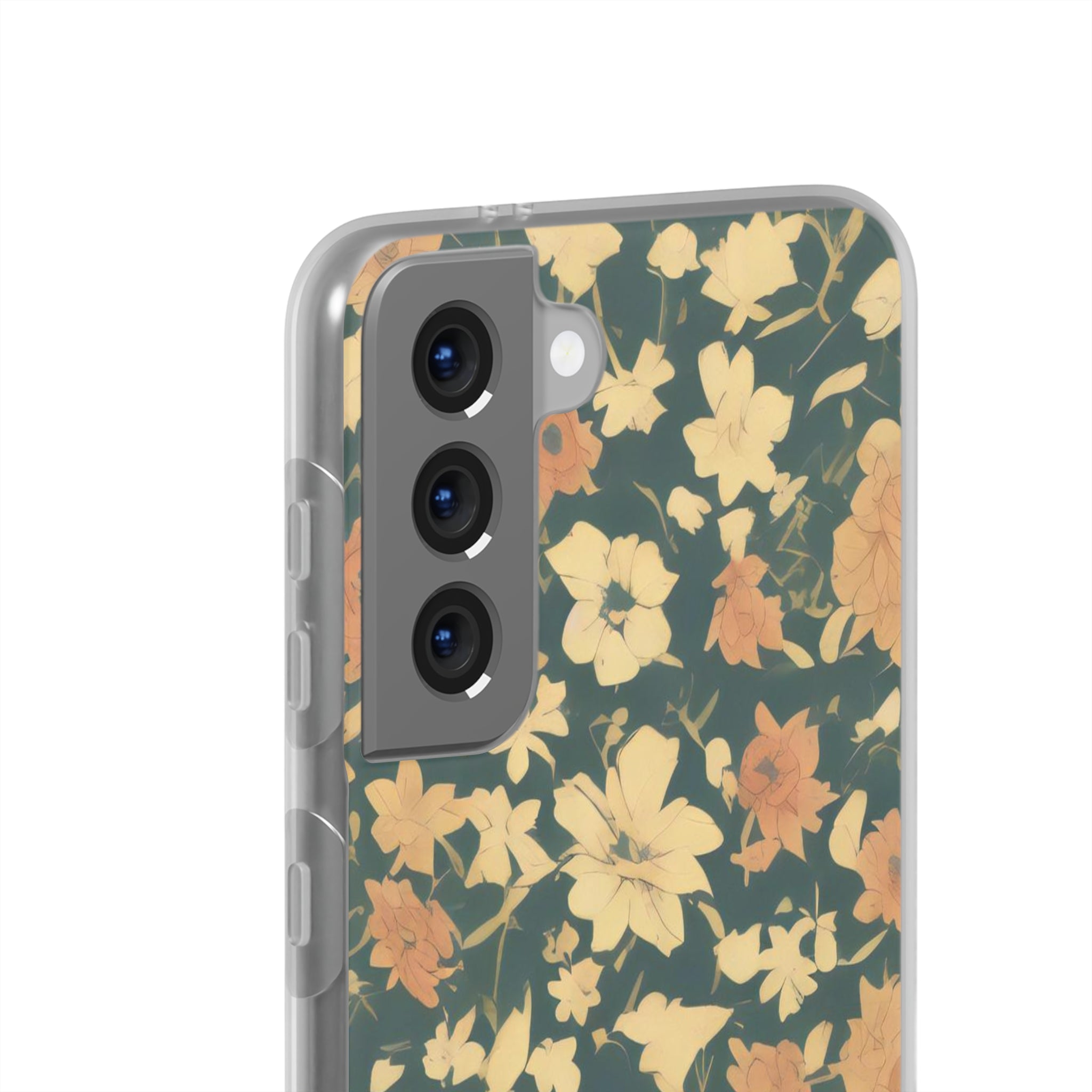 Slim floral vert olive